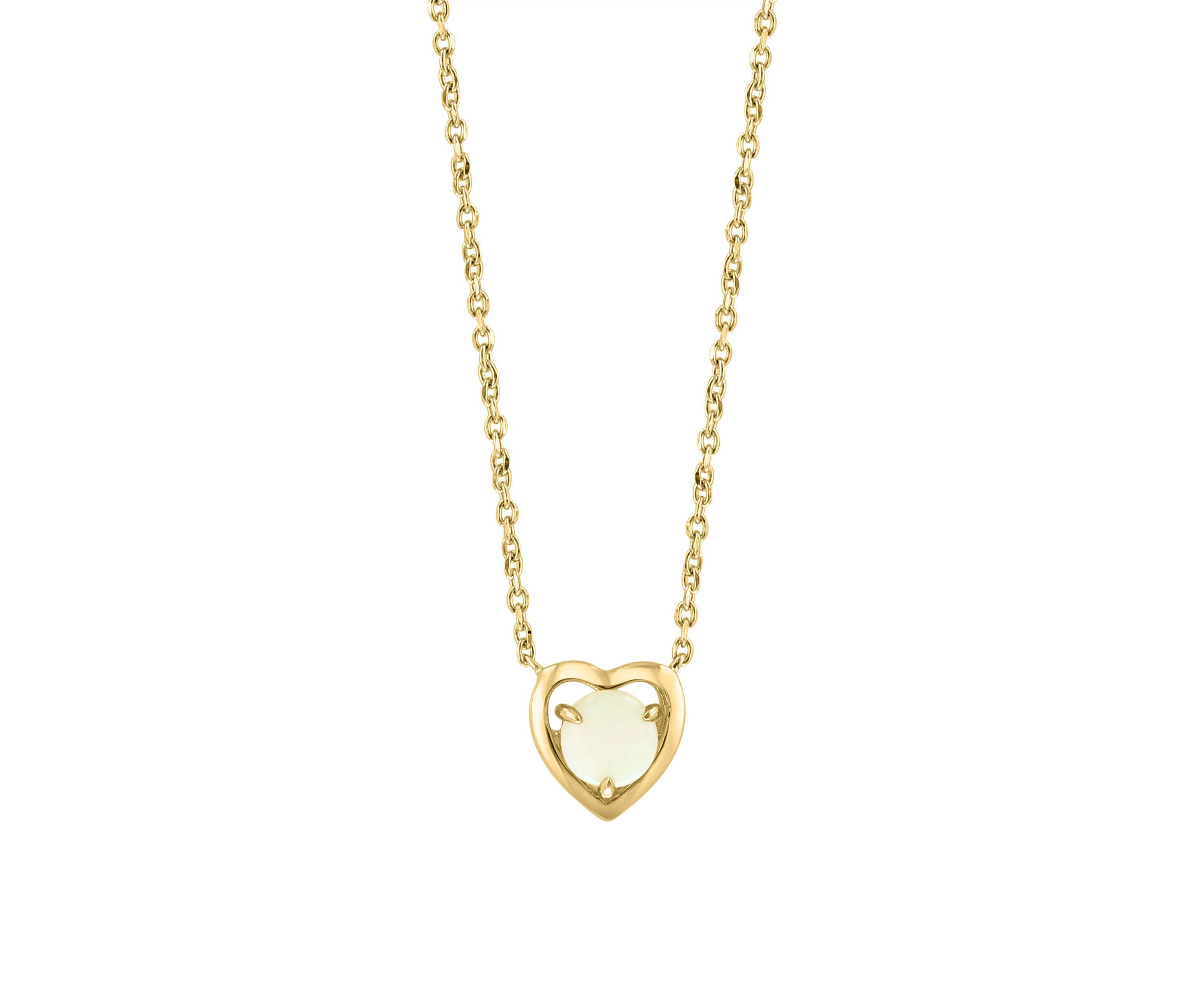 925 Gold Plated Silver Opal Necklace 