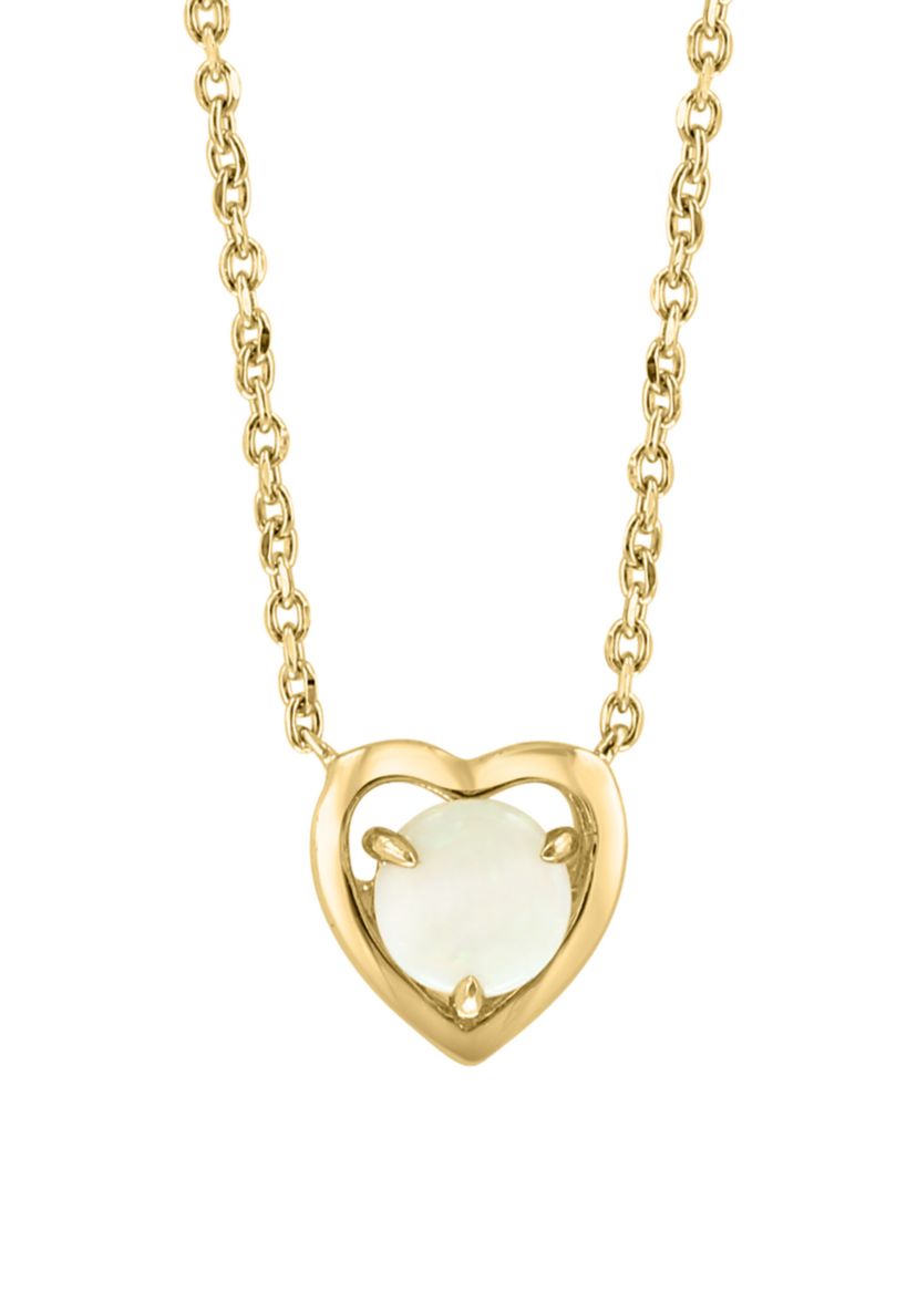 925 Gold Plated Silver Opal Necklace 
