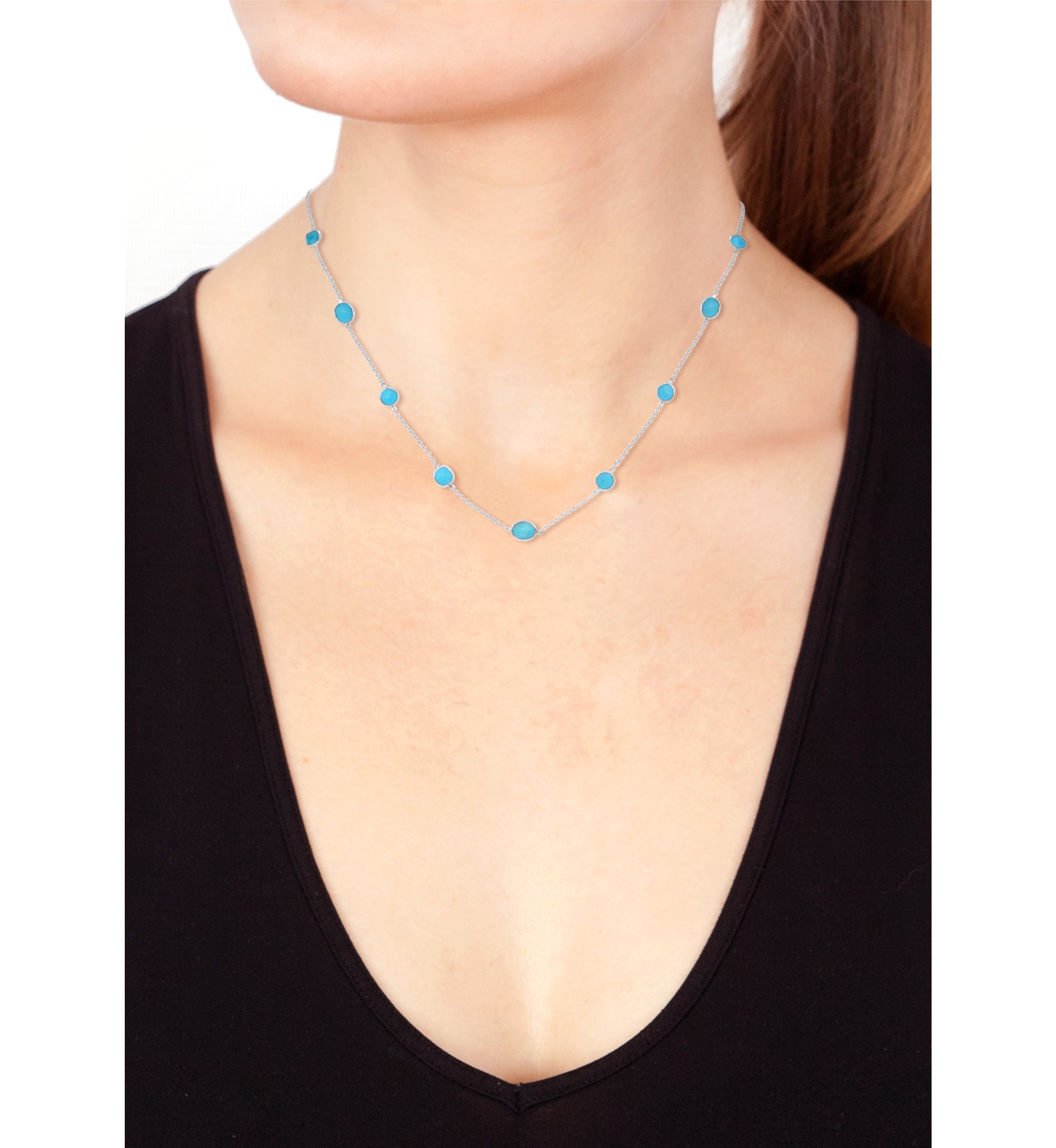 Sterling Silver Turquoise Necklace