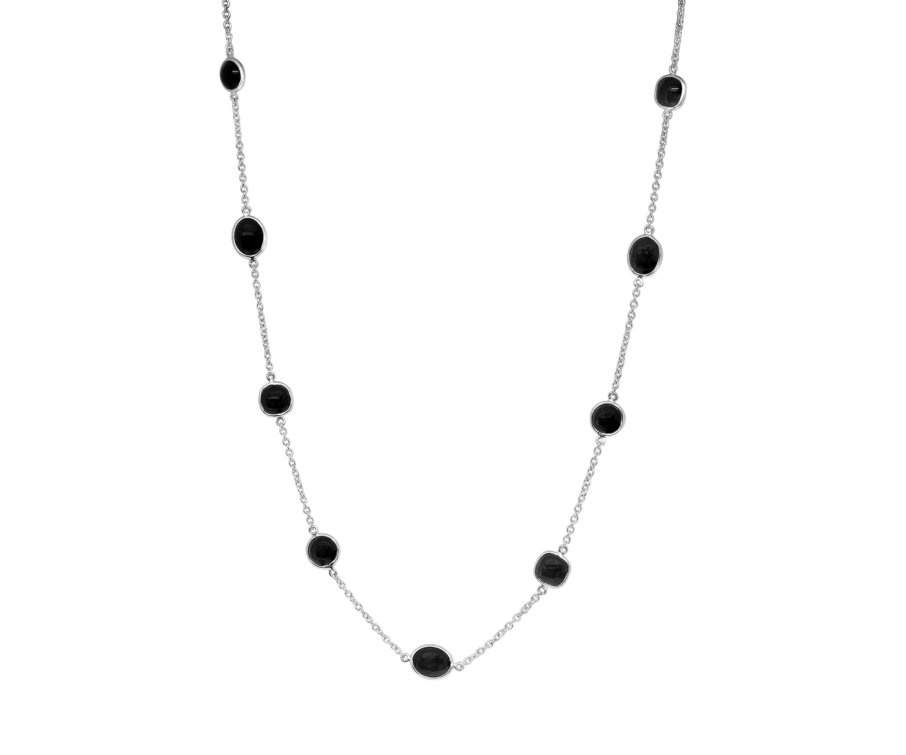 Sterling Silver Onyx Necklace