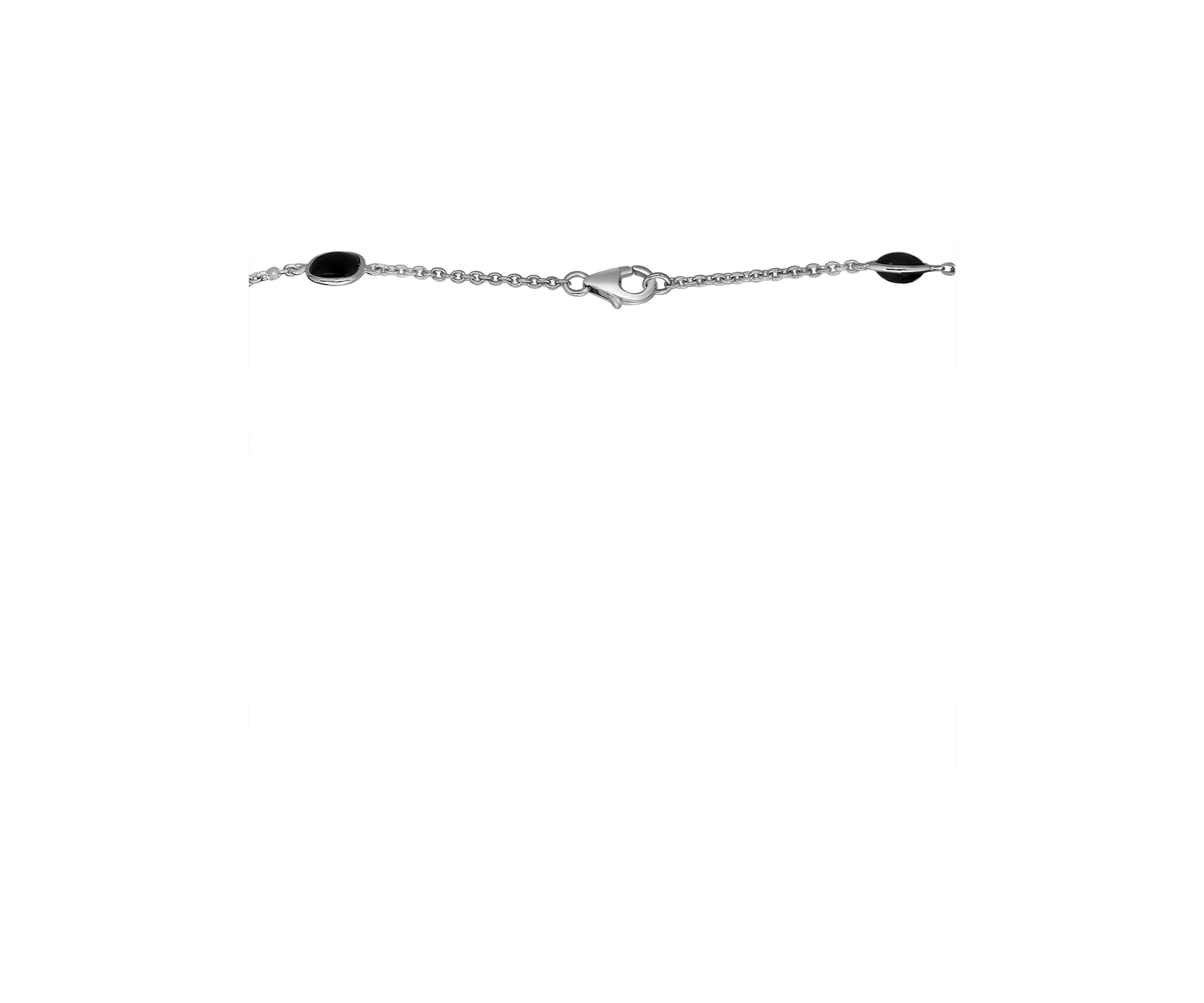 Sterling Silver Onyx Necklace