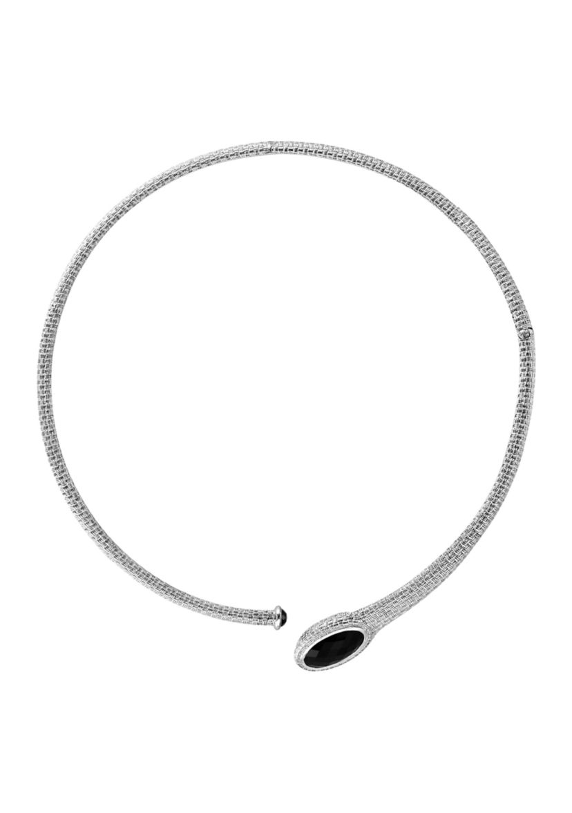 925 Sterling Silver Onyx Necklace