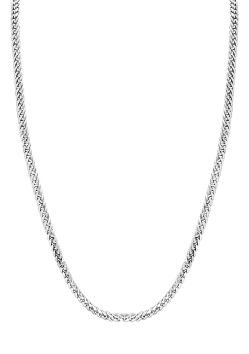 Mens Sterling Silver 24 Inch Link Chain