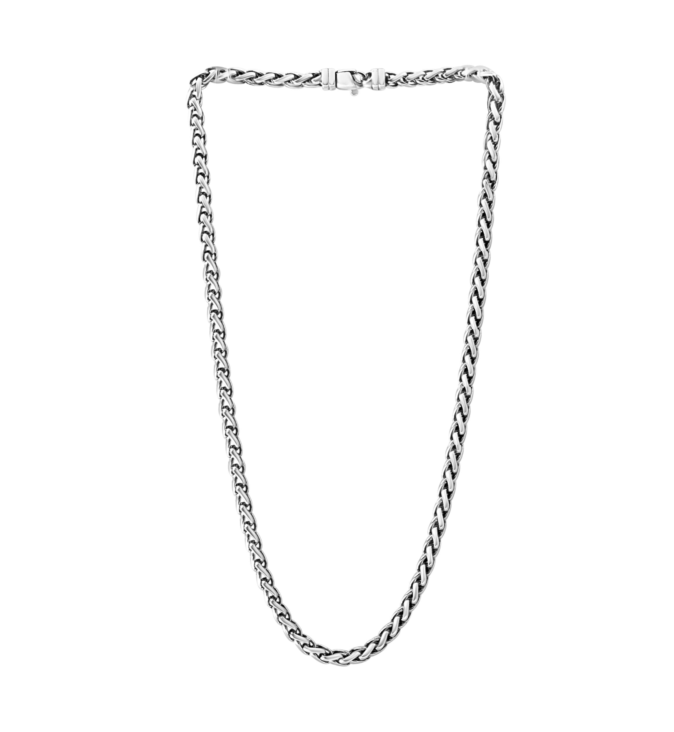Mens 22 Inch Chain Necklace in Sterling Silver