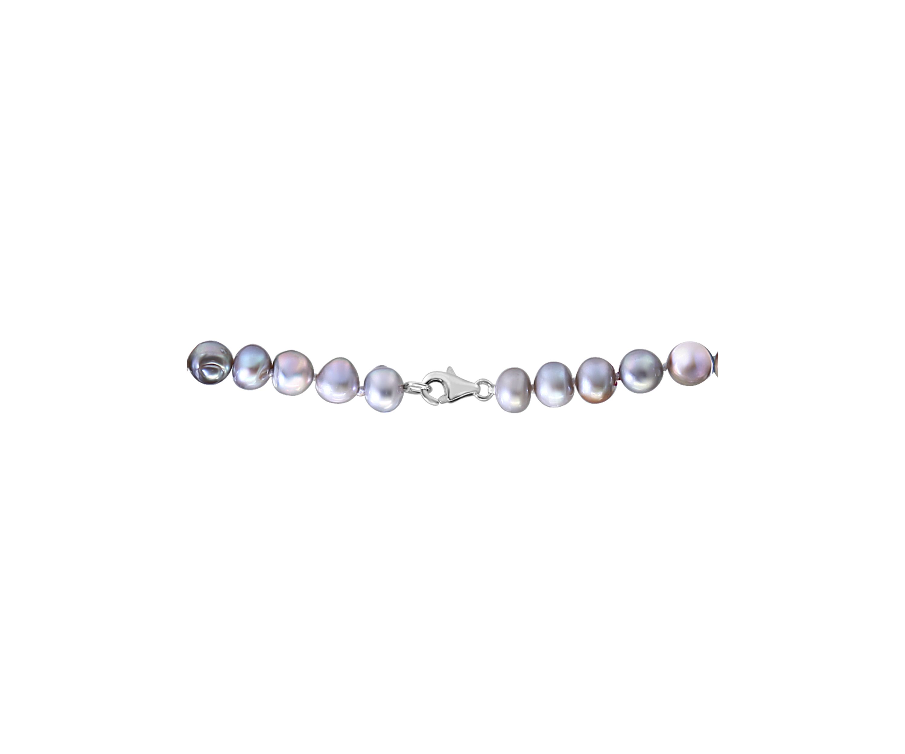 6-7 Millimeter Gray Freshwater Pearls Necklace 