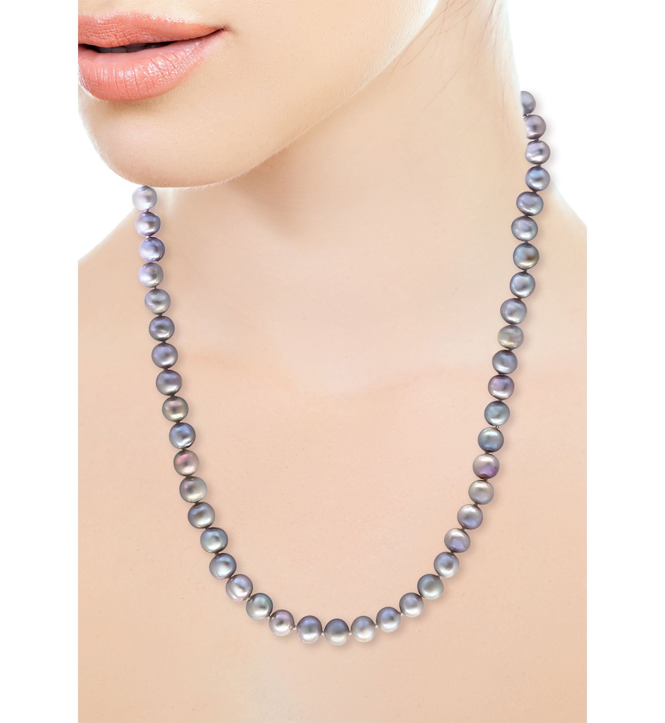 6-7 Millimeter Gray Freshwater Pearls Necklace 