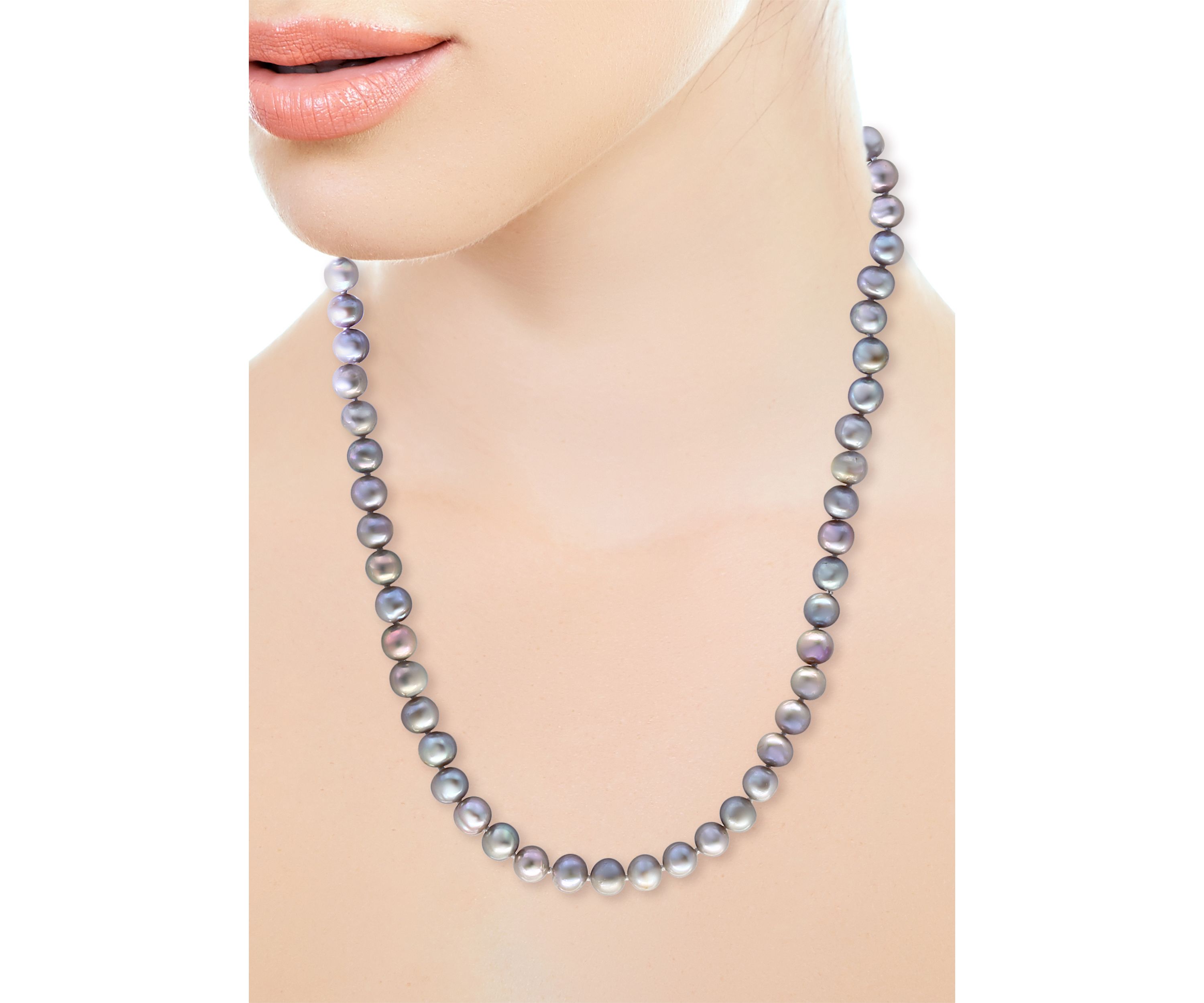 6-7 Millimeter Gray Freshwater Pearls Necklace 