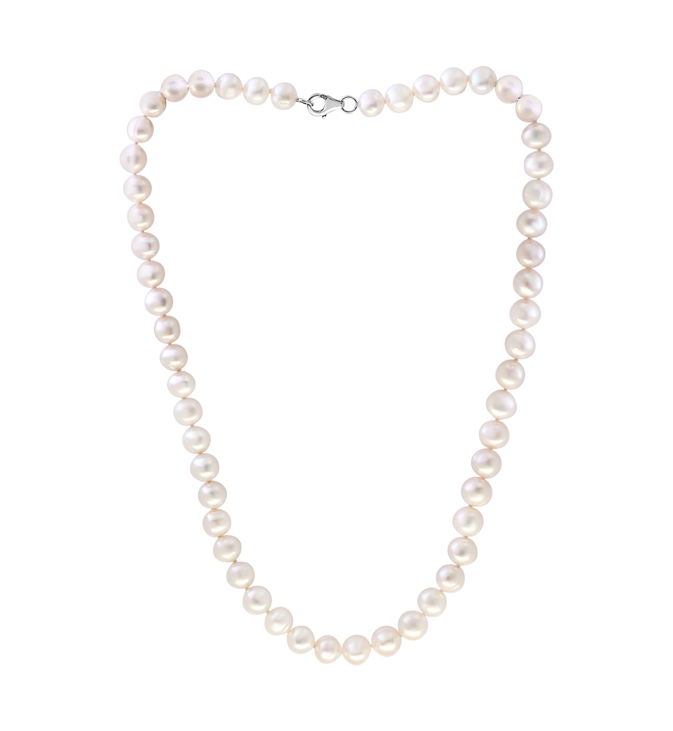 7-8 Millimeter White Freshwater Pearl Necklace