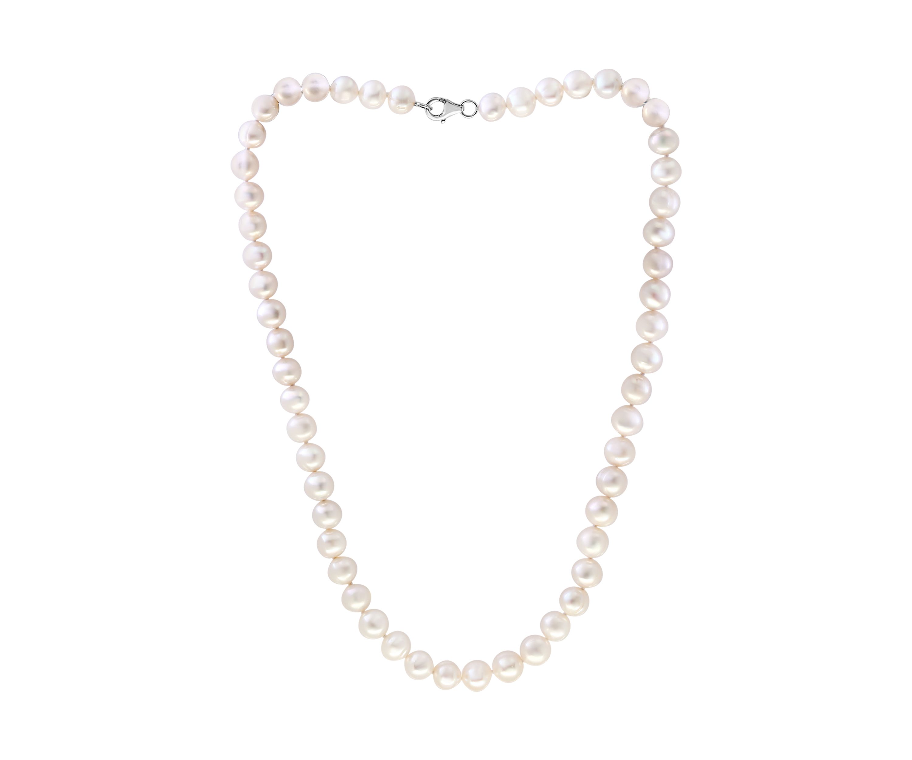 7-8 Millimeter White Freshwater Pearl Necklace