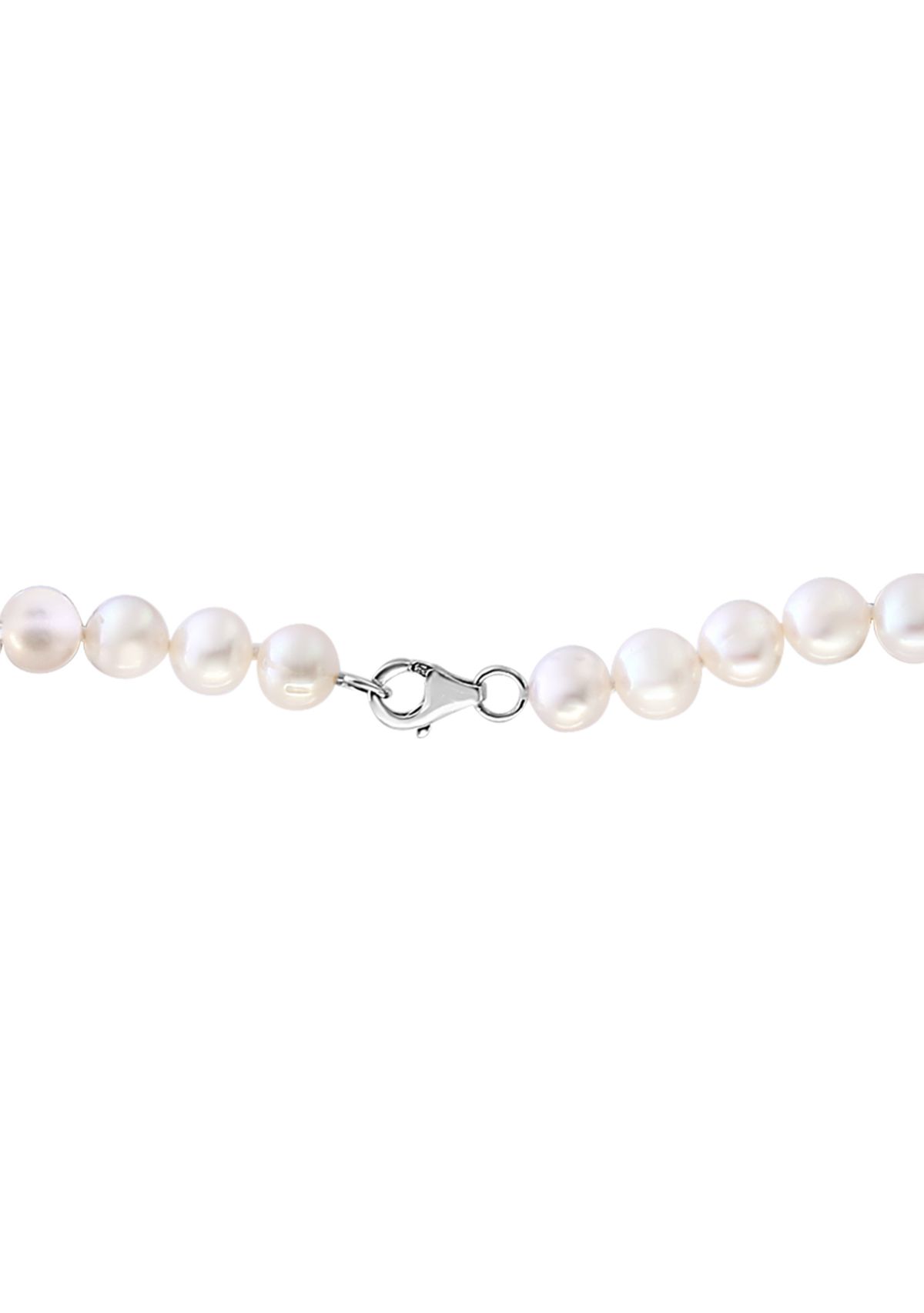 7-8 Millimeter White Freshwater Pearl Necklace