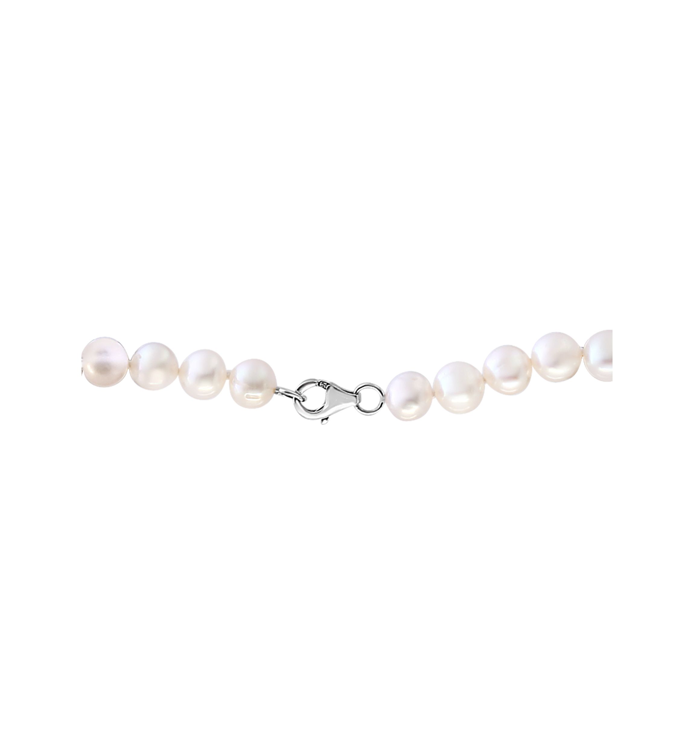 7-8 Millimeter White Freshwater Pearl Necklace