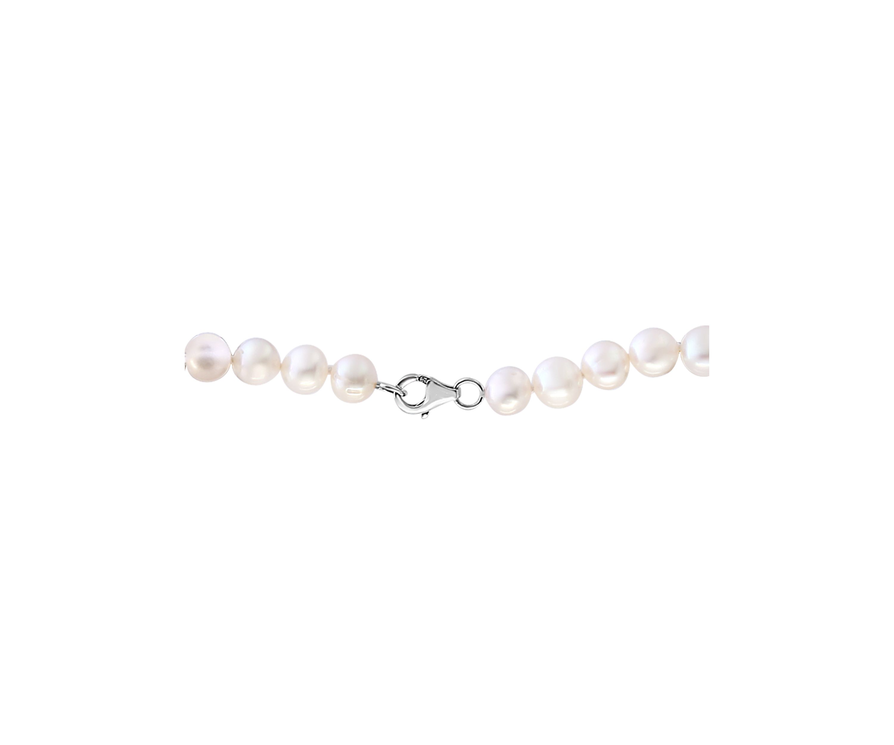 7-8 Millimeter White Freshwater Pearl Necklace