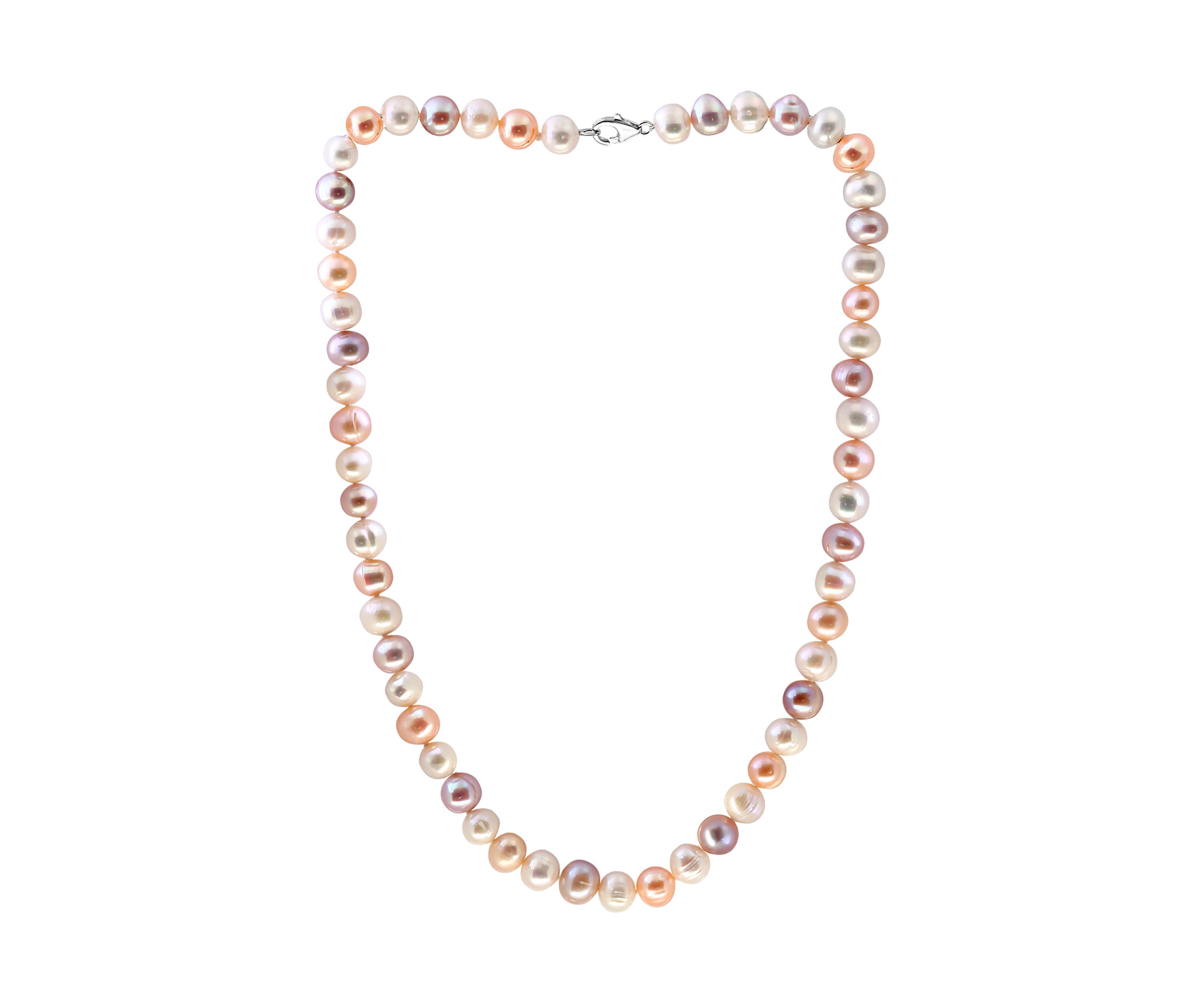  7-8 Millimeter Multi-Hued Freshwater Pearl Necklace