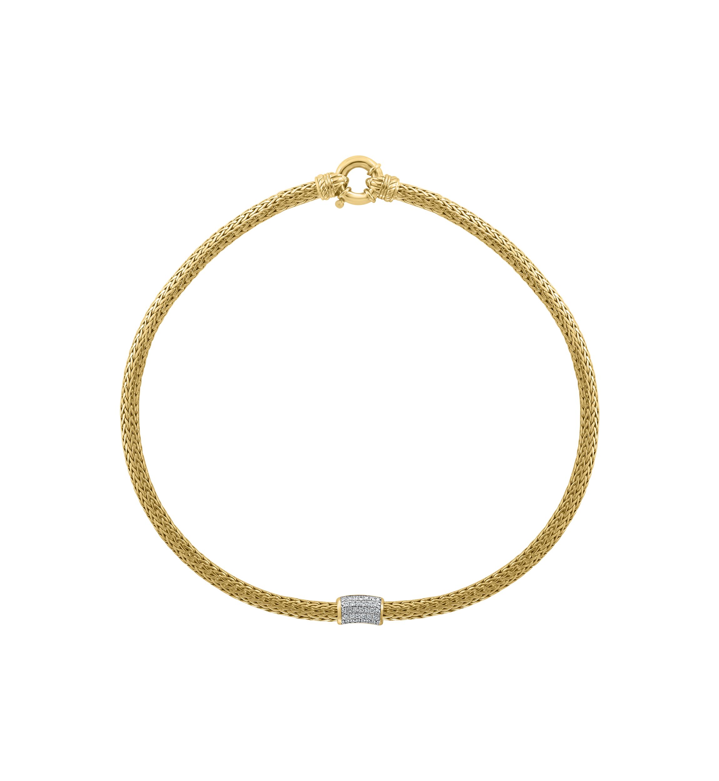 5/8 ct. t.w. Diamond Necklace in Gold Plated Sterling Silver