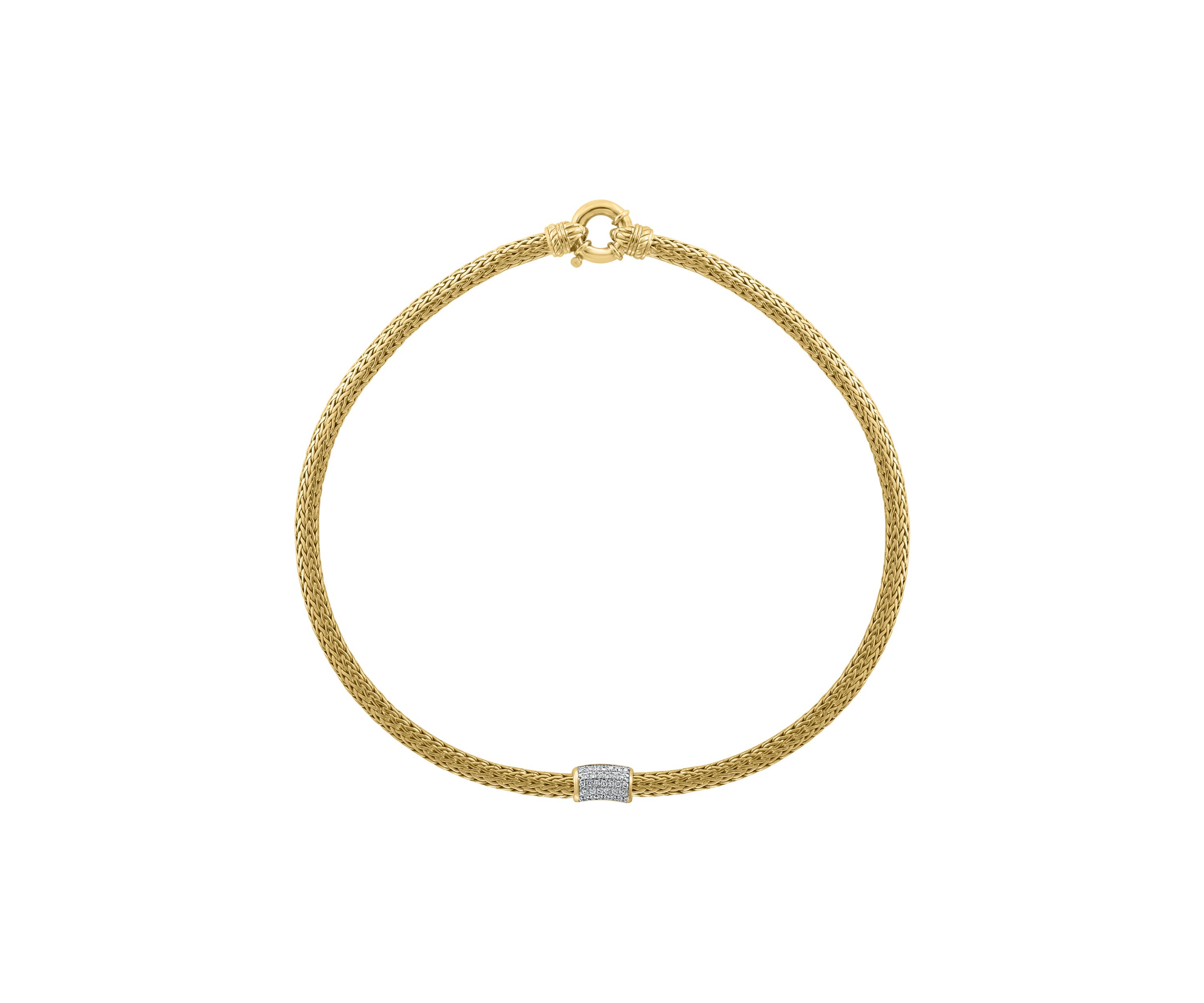 5/8 ct. t.w. Diamond Necklace in Gold Plated Sterling Silver
