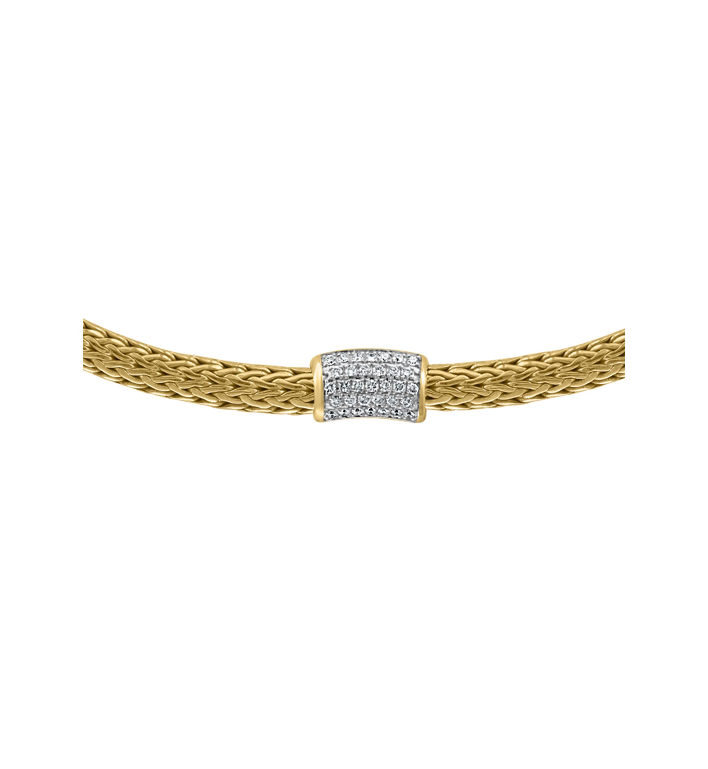 5/8 ct. t.w. Diamond Necklace in Gold Plated Sterling Silver