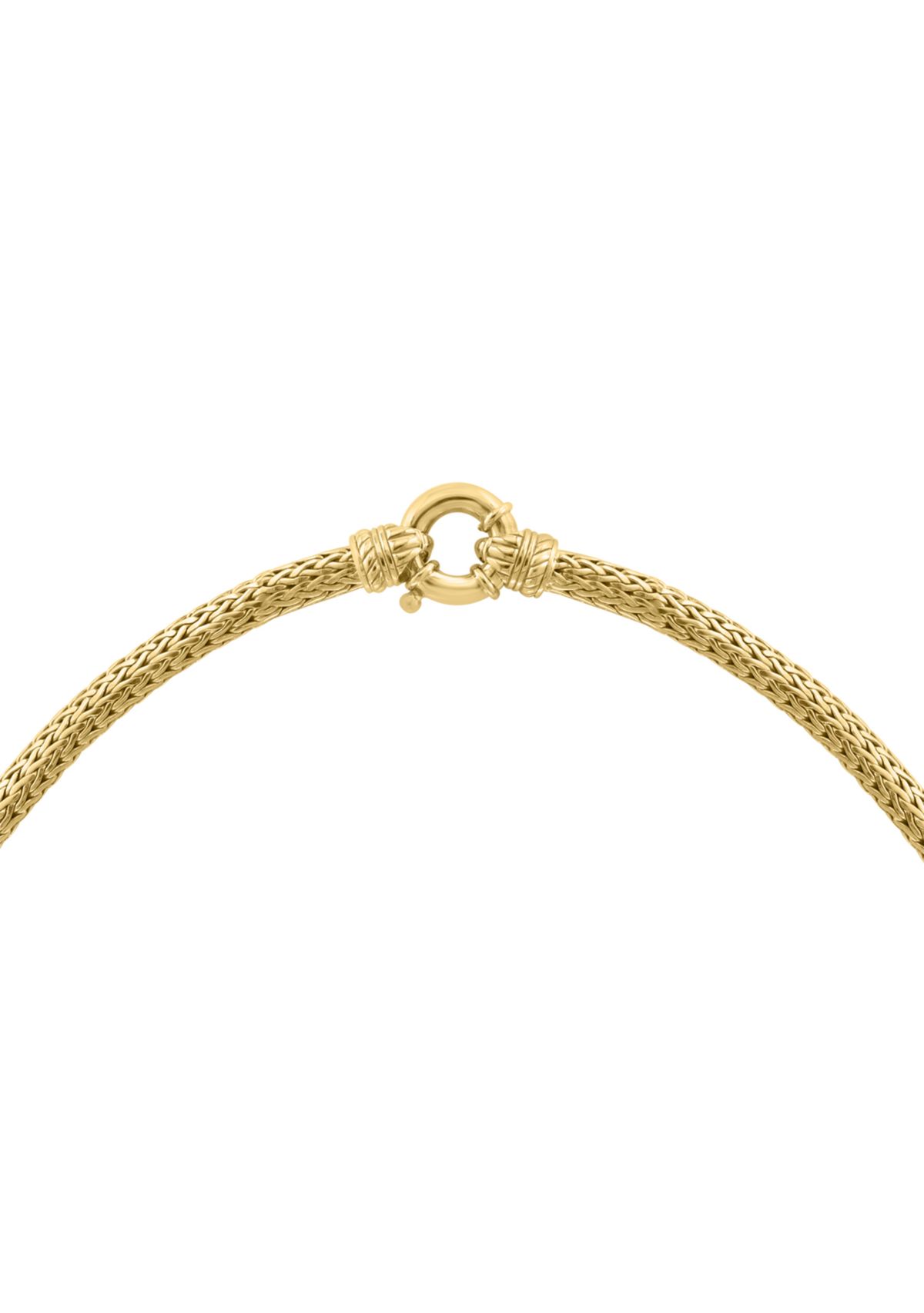 5/8 ct. t.w. Diamond Necklace in Gold Plated Sterling Silver