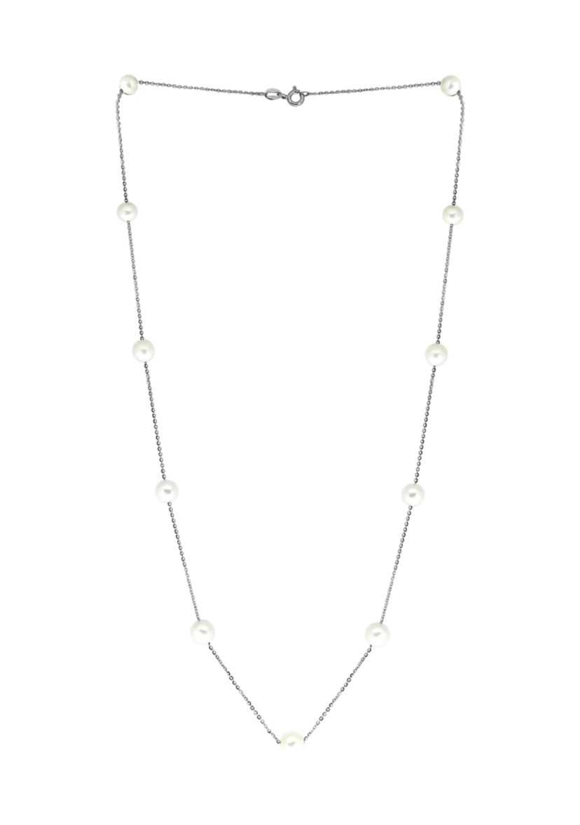 20" Freshwater Pearl Necklace in Sterling Silver