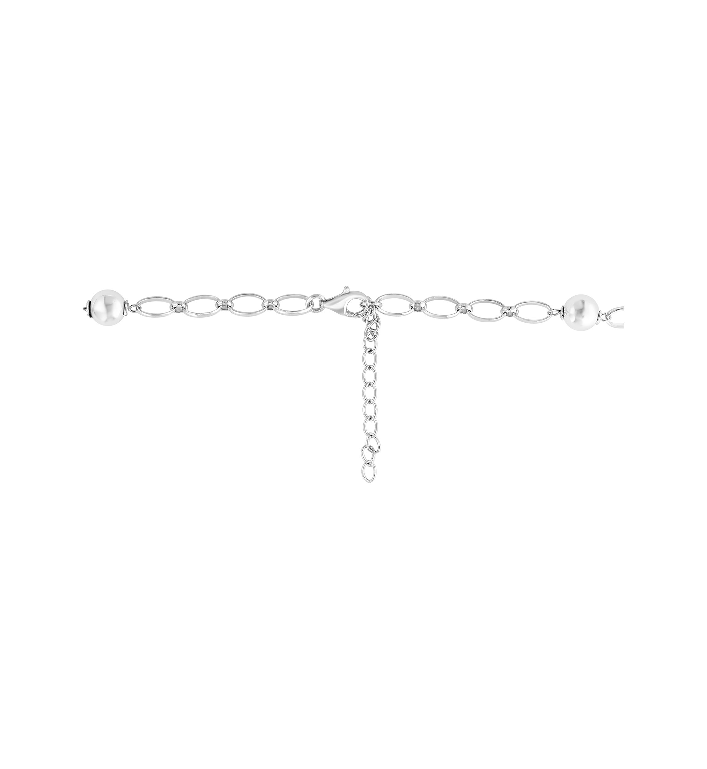 Sterling Silver 28" Black Tahitian Pearl Necklace