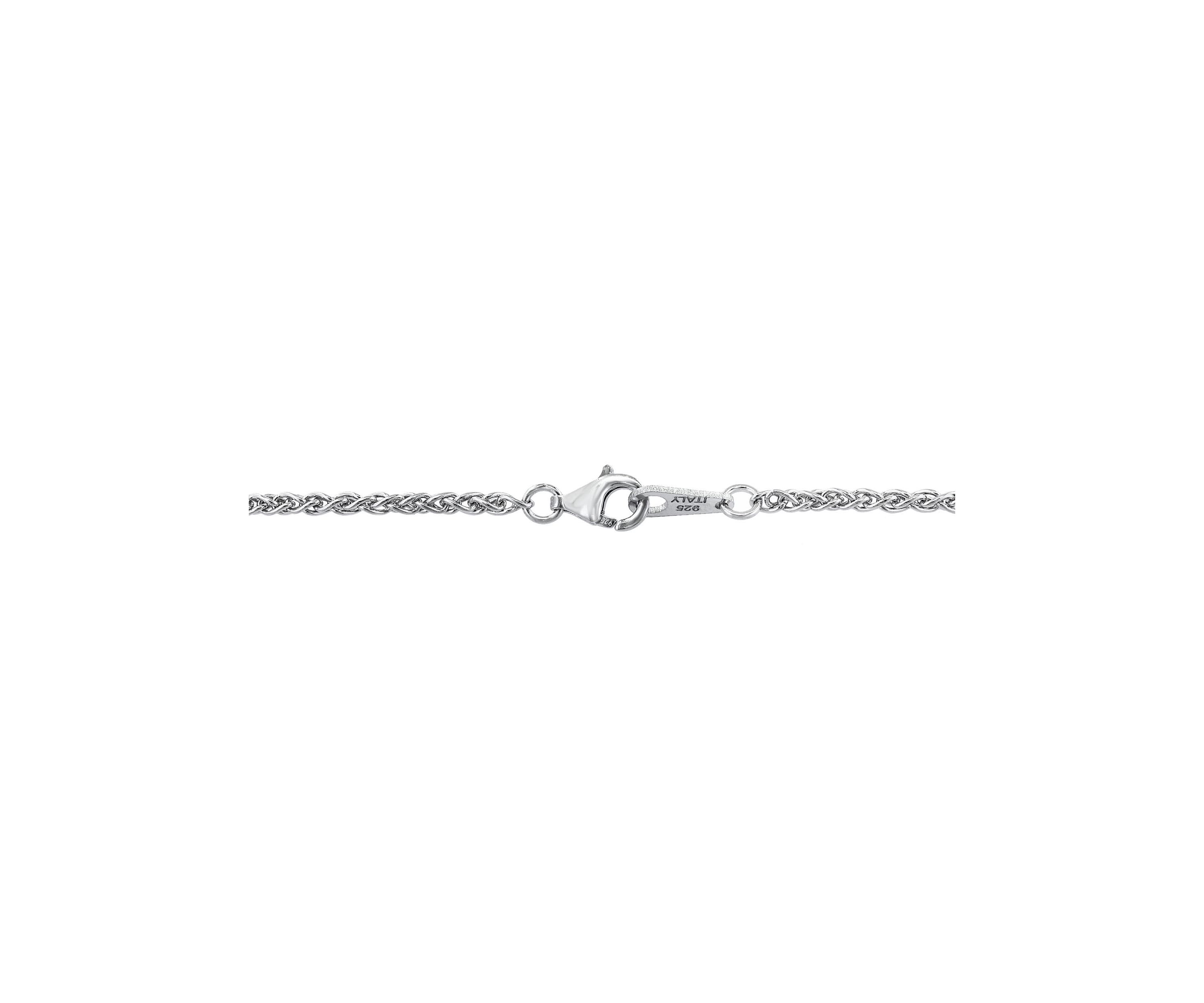 Sterling Silver Sapphire Necklace 