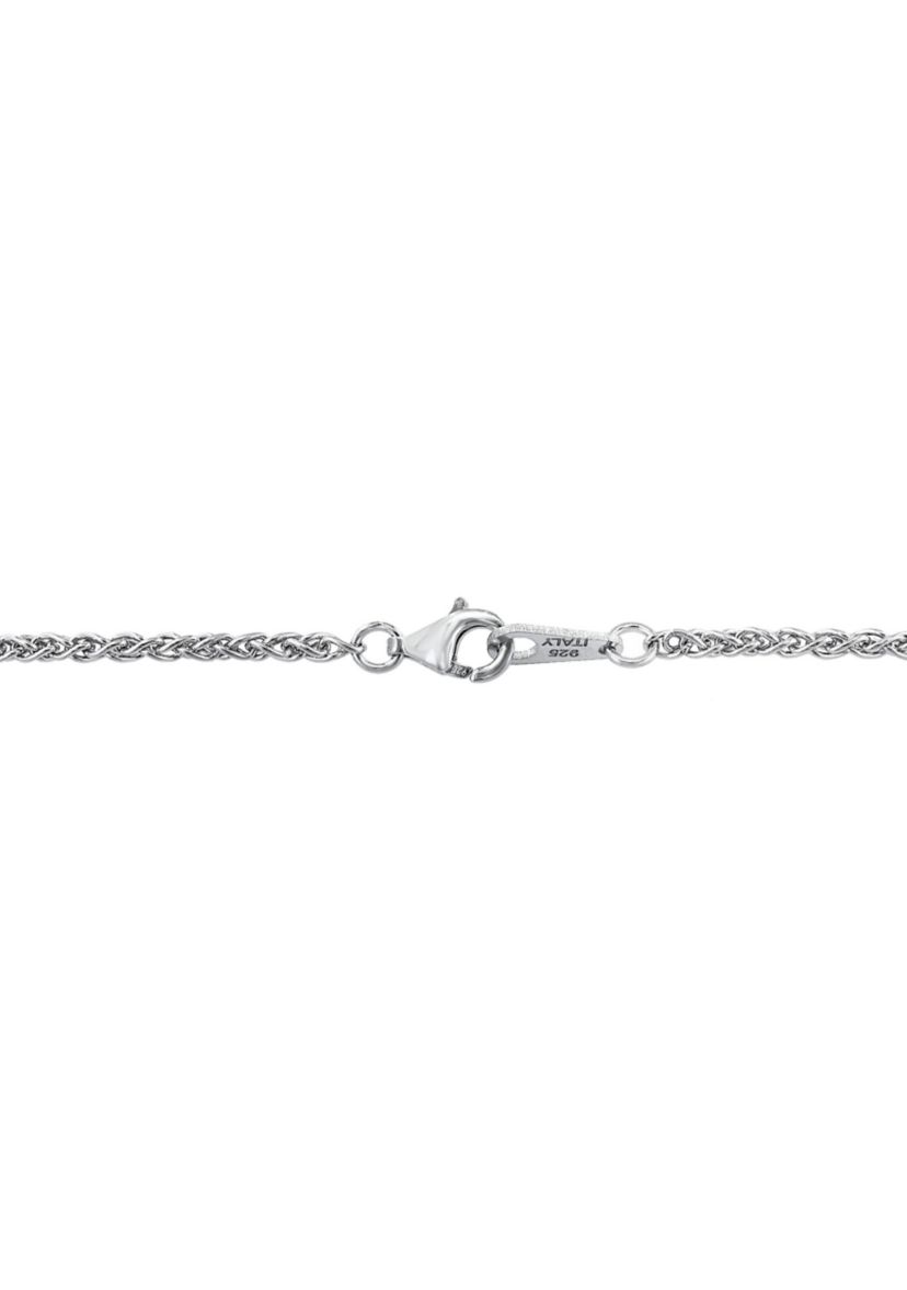 Sterling Silver Sapphire Necklace 