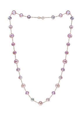 Effy® 10 Millimeter Freshwater Pearl Necklace in Sterling Silver | belk