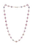  14K Rose Gold Freshwater Pearl Necklace 