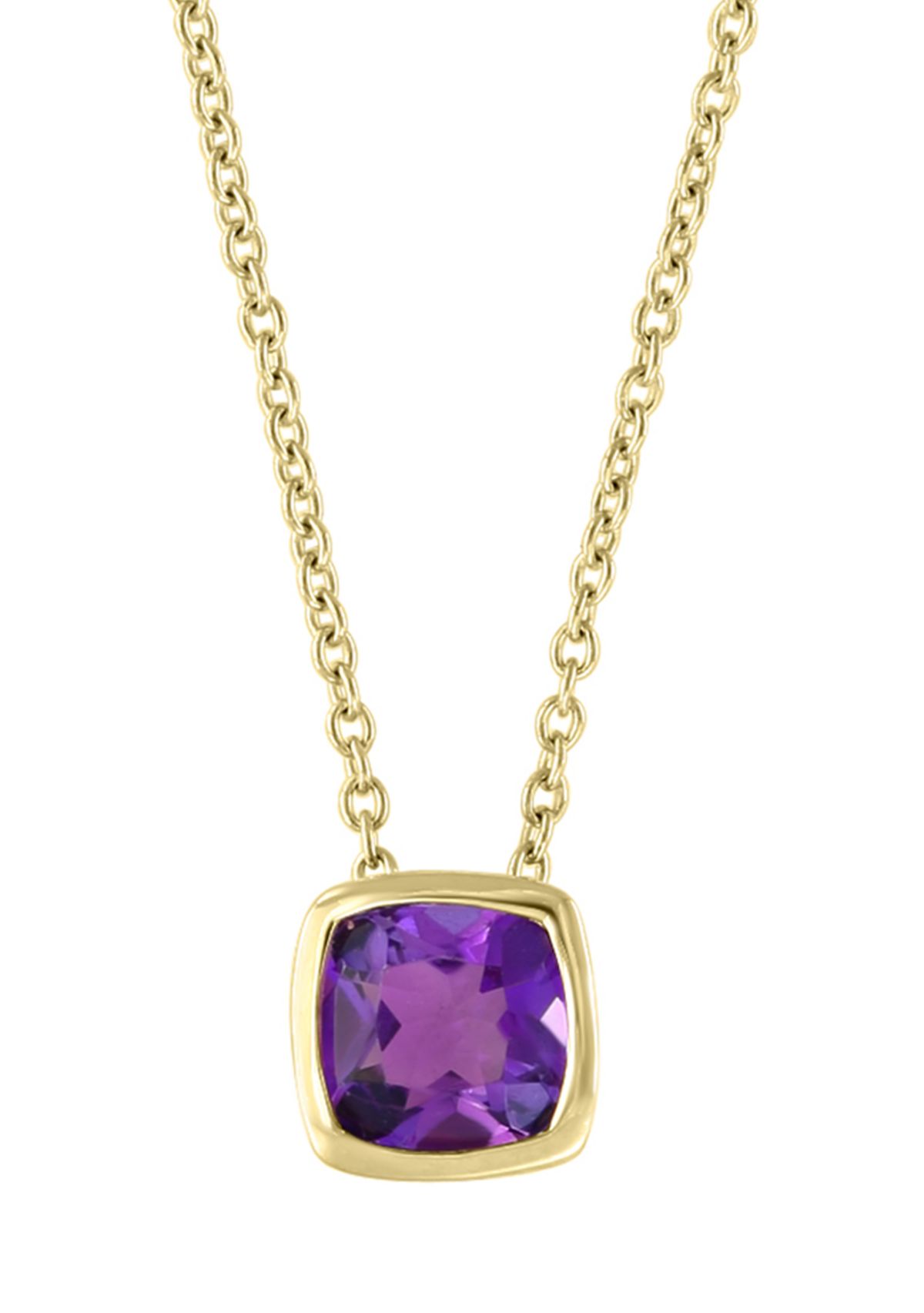 1 ct. t.w. Amethyst Necklace in 14K Yellow Gold