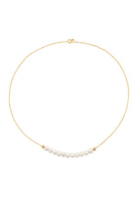 Effy 14K Yellow Gold 5.5 Millimeter Freshwater Pearl Necklace