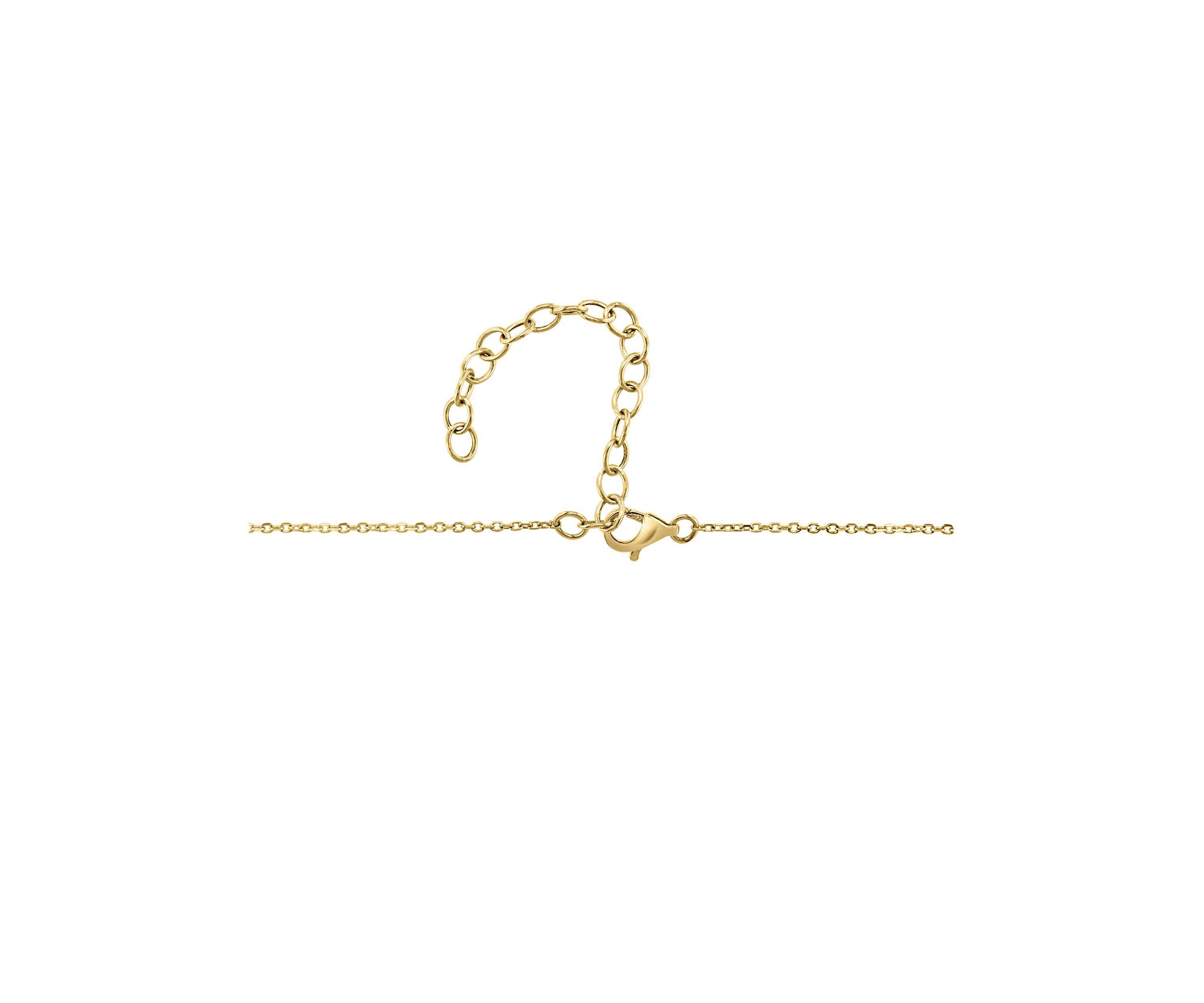 Blue Topaz, London Blue Topaz Necklace in 14K Yellow Gold