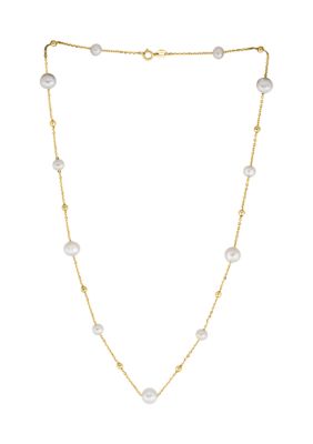 Effy Freshwater Pearl Necklace in 14K Yellow Gold