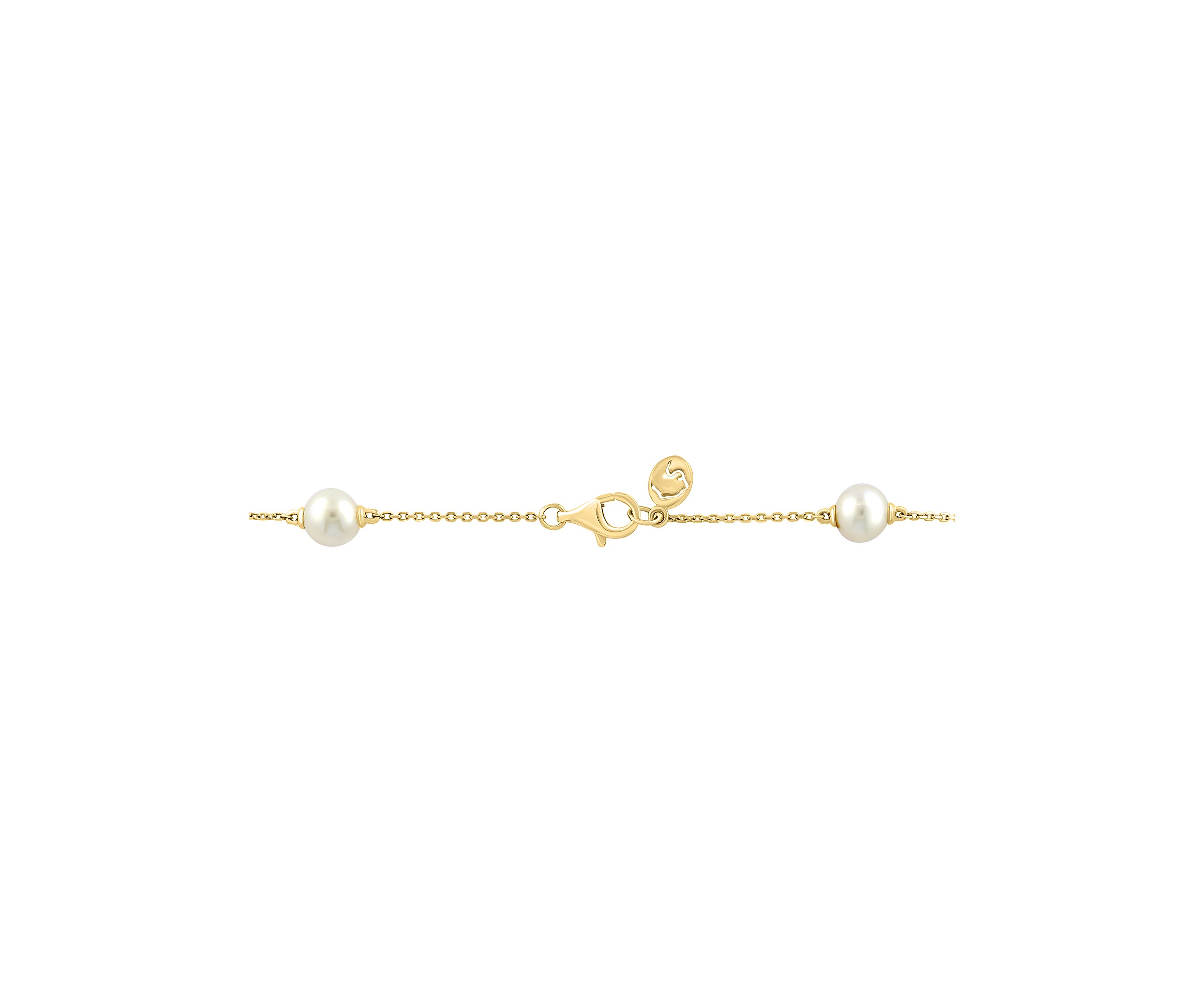 Blue Topaz, Rhodolite, Freshwater Pearl and Peridot Necklace in 14K Yellow Gold