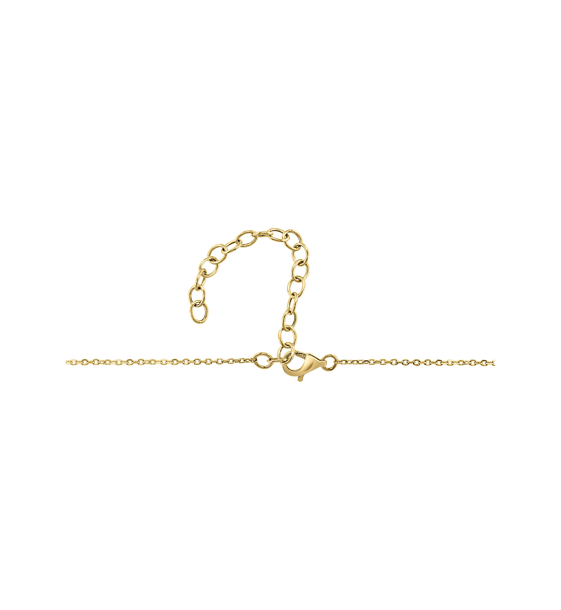 Diamond, Amethyst, Blue Topaz, Citrine, Rhodolite and Peridot Necklace in 14K Yellow Gold