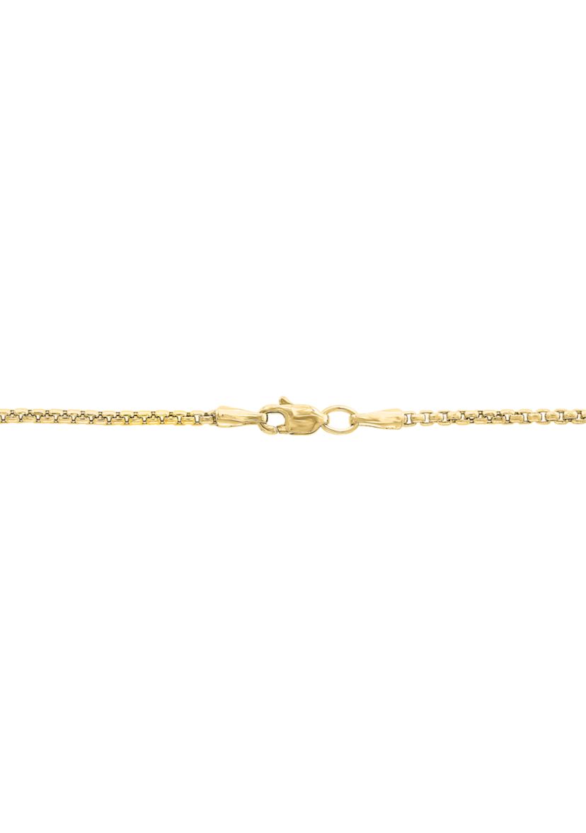Mens Onyx Pendant Necklace in Gold Over Sterling Silver