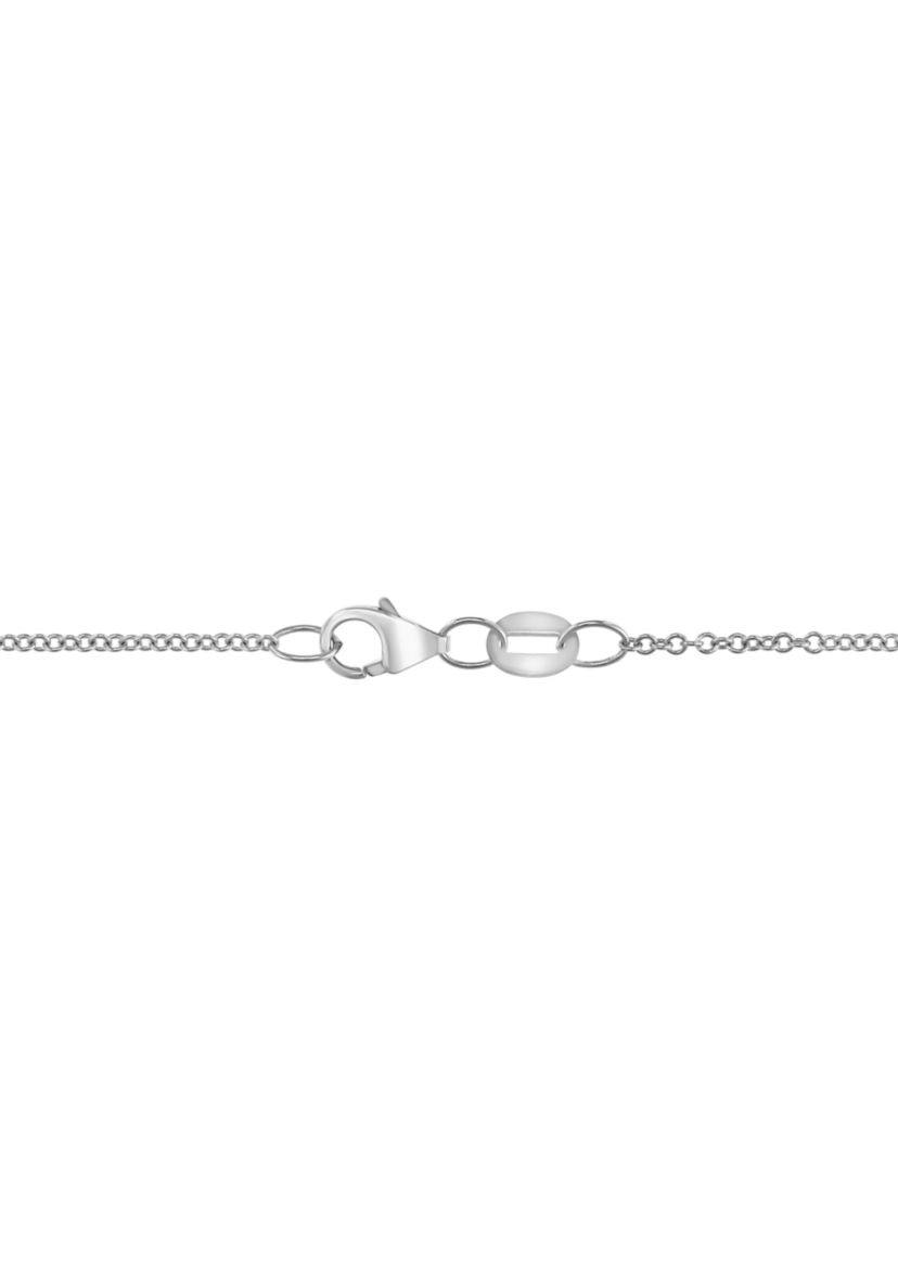 Blue Topaz Starfish Cluster Pendant Necklace in 18K Sterling Silver
