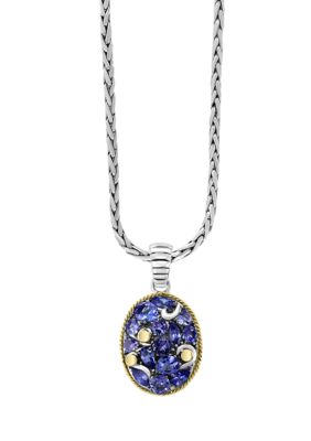 Effy 3.03 Ct. T.w. Tanzanite Pendant Necklace In Sterling Silver