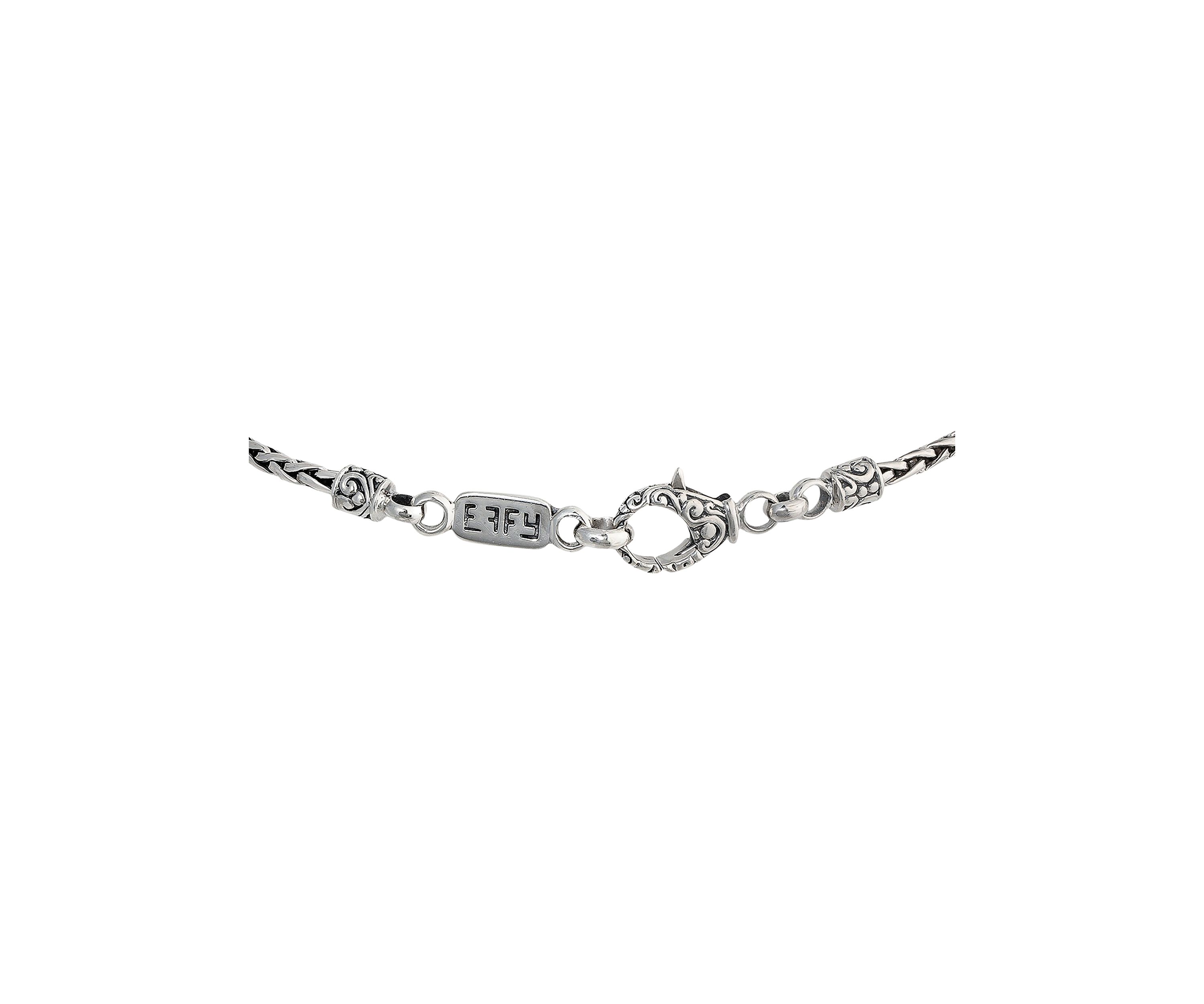 925 Sterling Silver/18K Yellow Gold 4.11 ct. t.w. Blue Topaz, London Blue Topaz, and Sky Blue Topaz Cross Pendant Necklace 