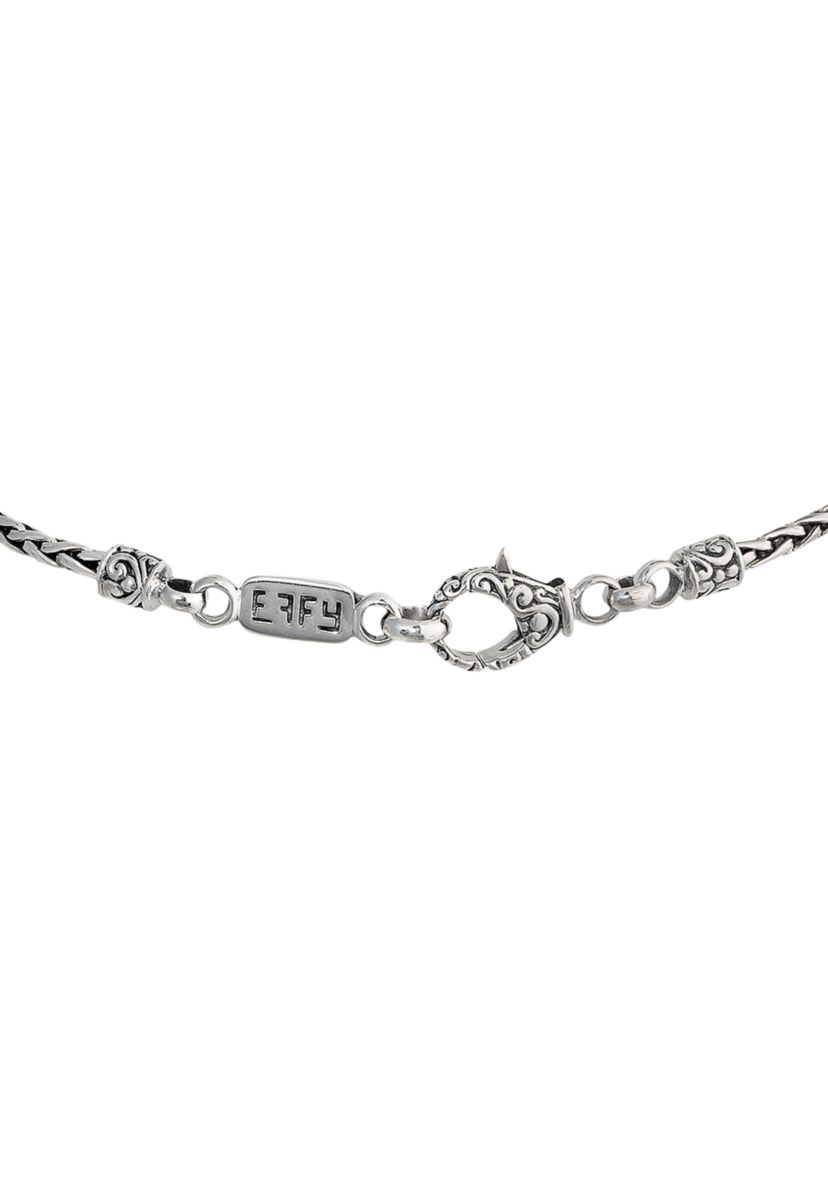 925 Sterling Silver/18K Yellow Gold 4.11 ct. t.w. Blue Topaz, London Blue Topaz, and Sky Blue Topaz Cross Pendant Necklace 