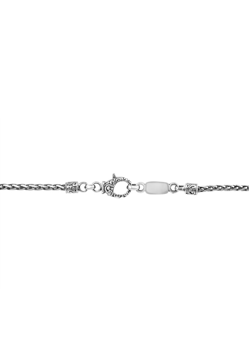 Sterling Silver Amethyst, Blue Topaz, Citrine, and Garnet Pendant Necklace