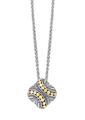 Belk Silver tone Peridot heritage precision cut Crystal Clover Pendant  Necklace