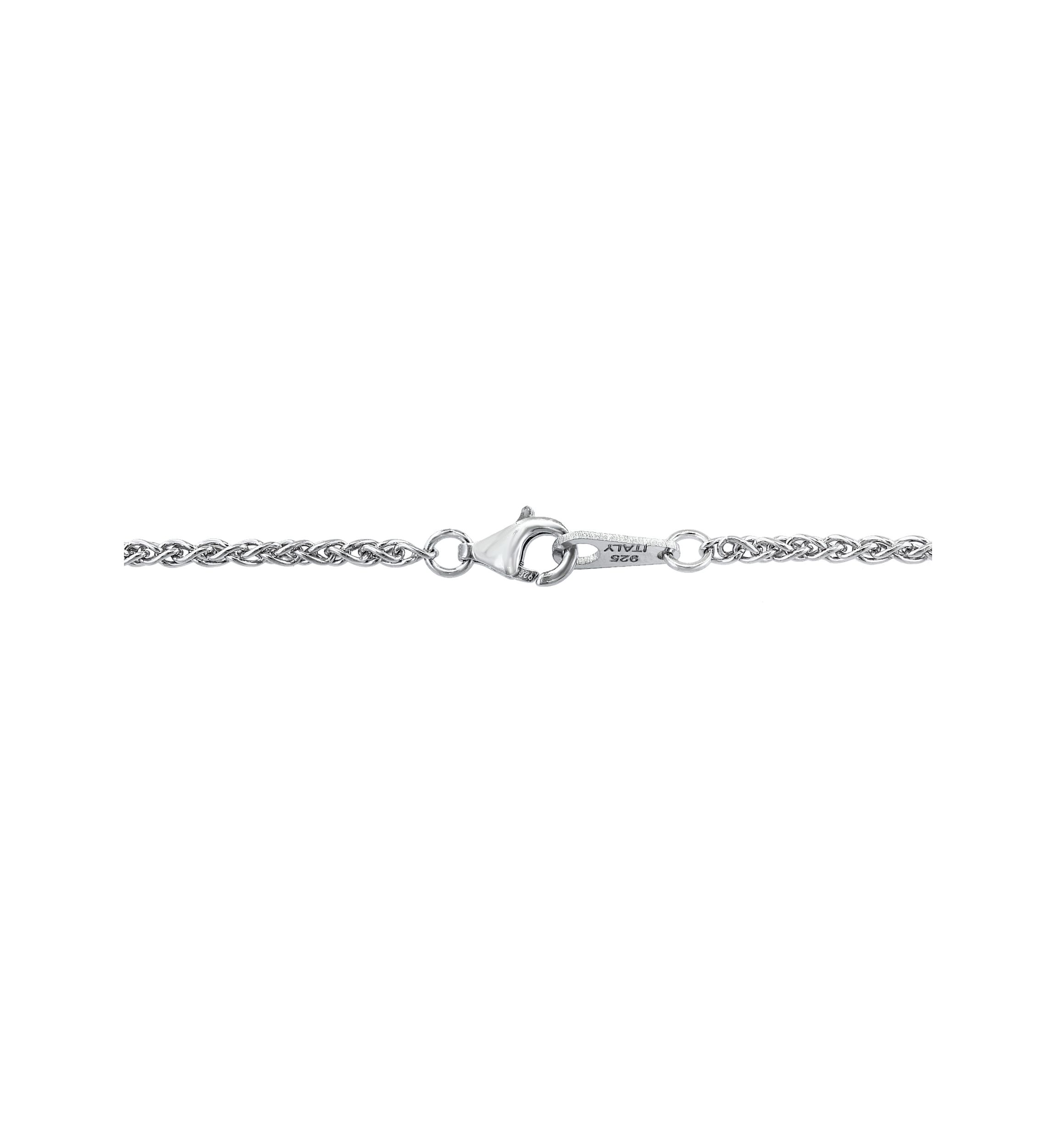 Multi Sapphire Cross Pendant Necklace in Sterling Silver and 18K Yellow Gold