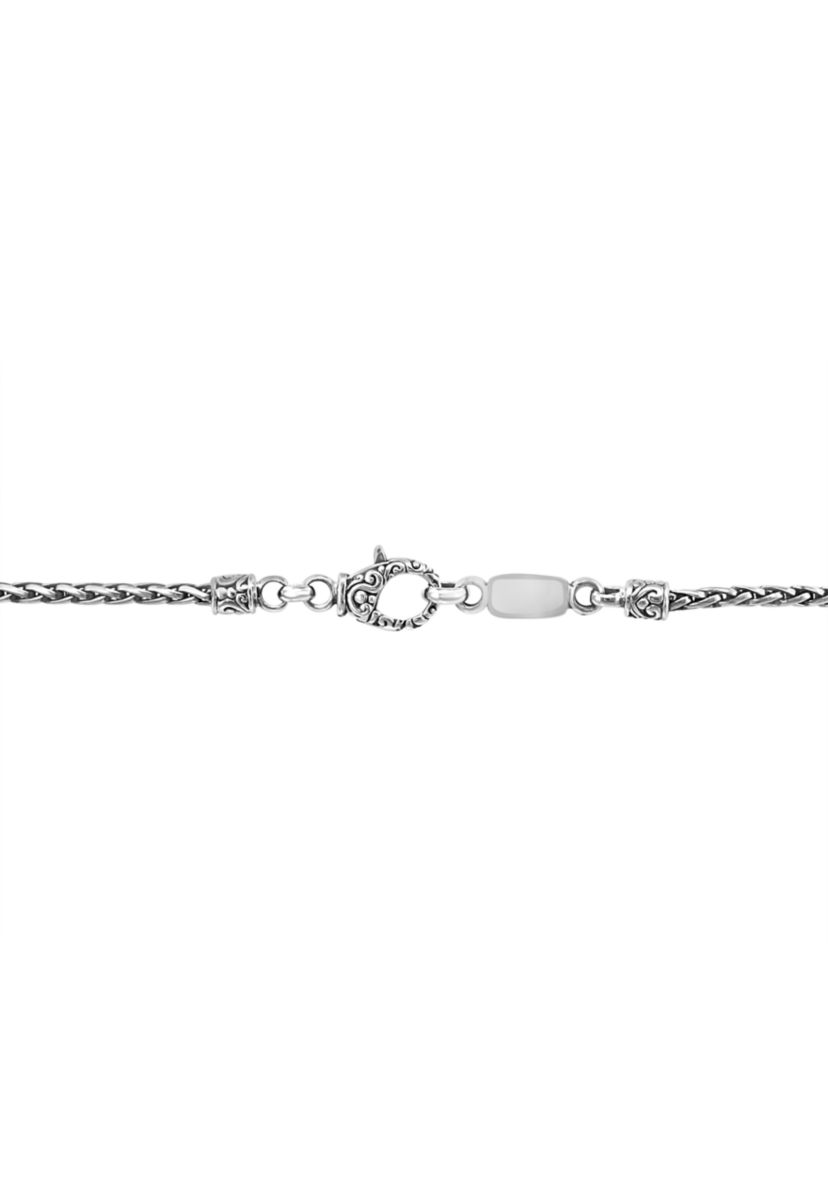 Opal Emerald Cut Pendant Necklace in Sterling Silver and 18K Yellow Gold