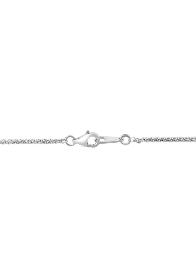 Sterling Silver Black Diamond Pendant 