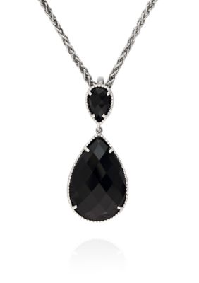 Effy® Onyx Pendant in Sterling Silver | belk