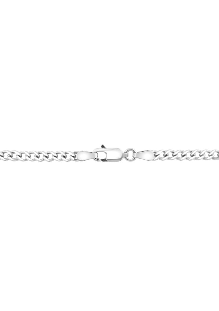 Mens 925 Sterling Silver London Blue Topaz Cross Necklace