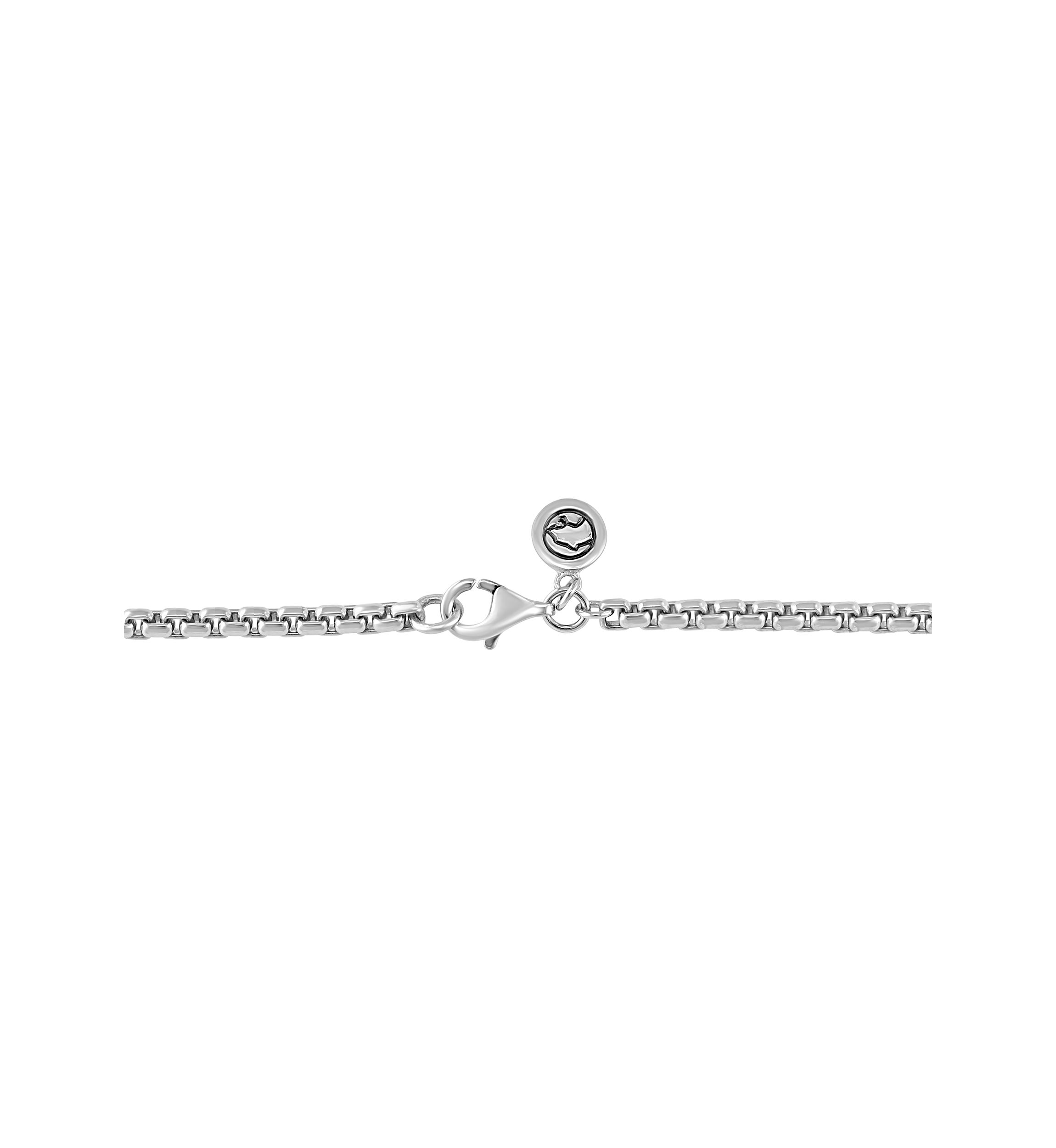 Mens Ruby, Sapphire Pendant Necklace in Sterling Silver