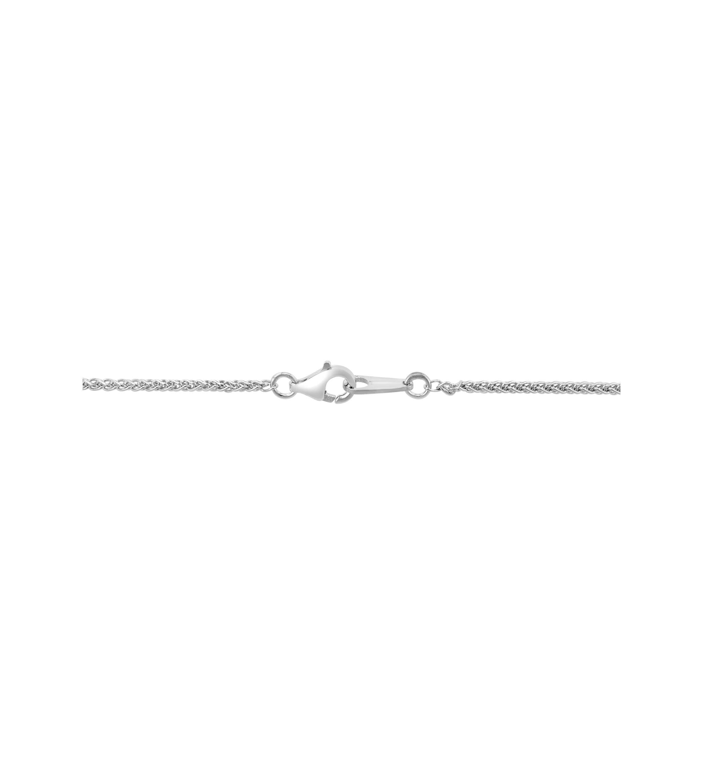 Sterling Silver Mixed Sapphire and Tsavorite Heart Pendant Necklace 