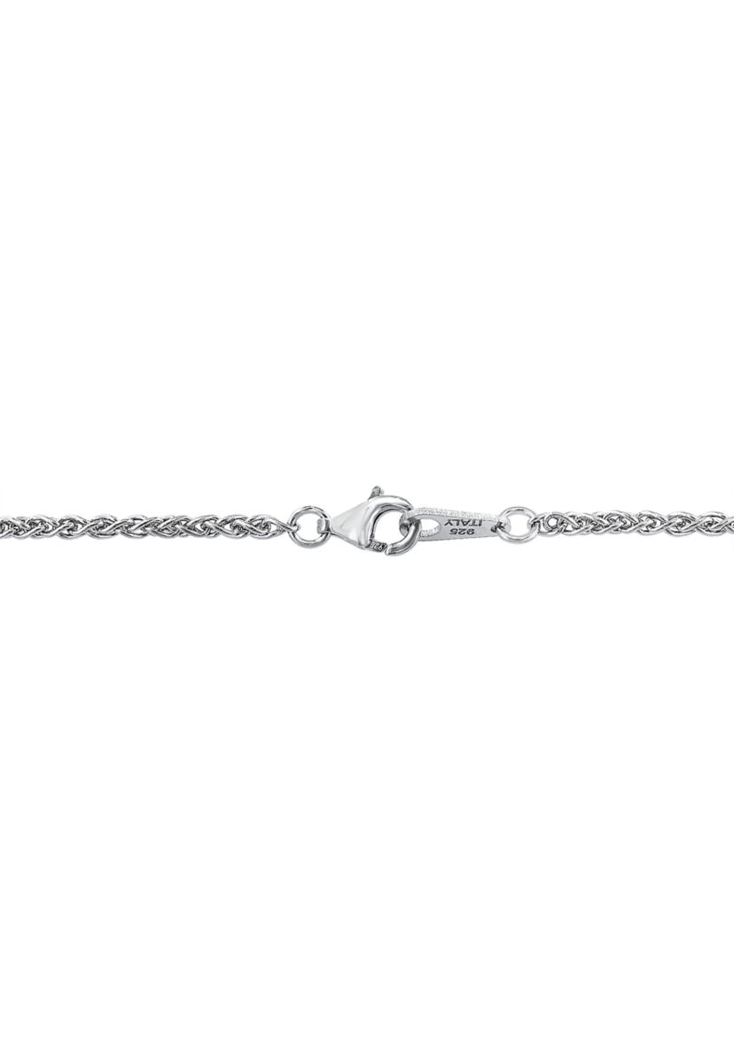 1/8 ct. t.w. Black Diamond and Onyx Drop Pendant Necklace in Sterling Silver