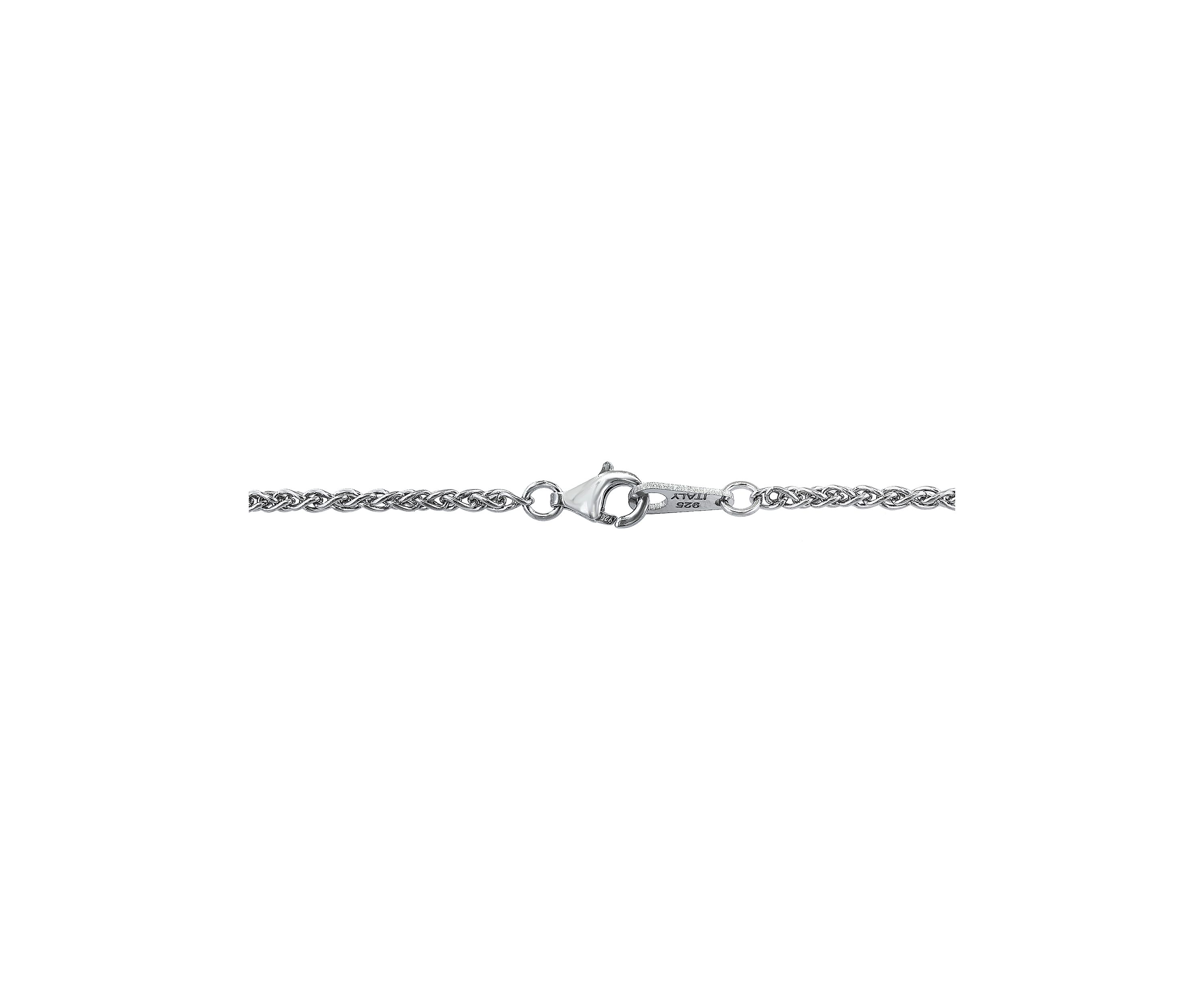 Amethyst Cross Pendant Necklace in Sterling Silver