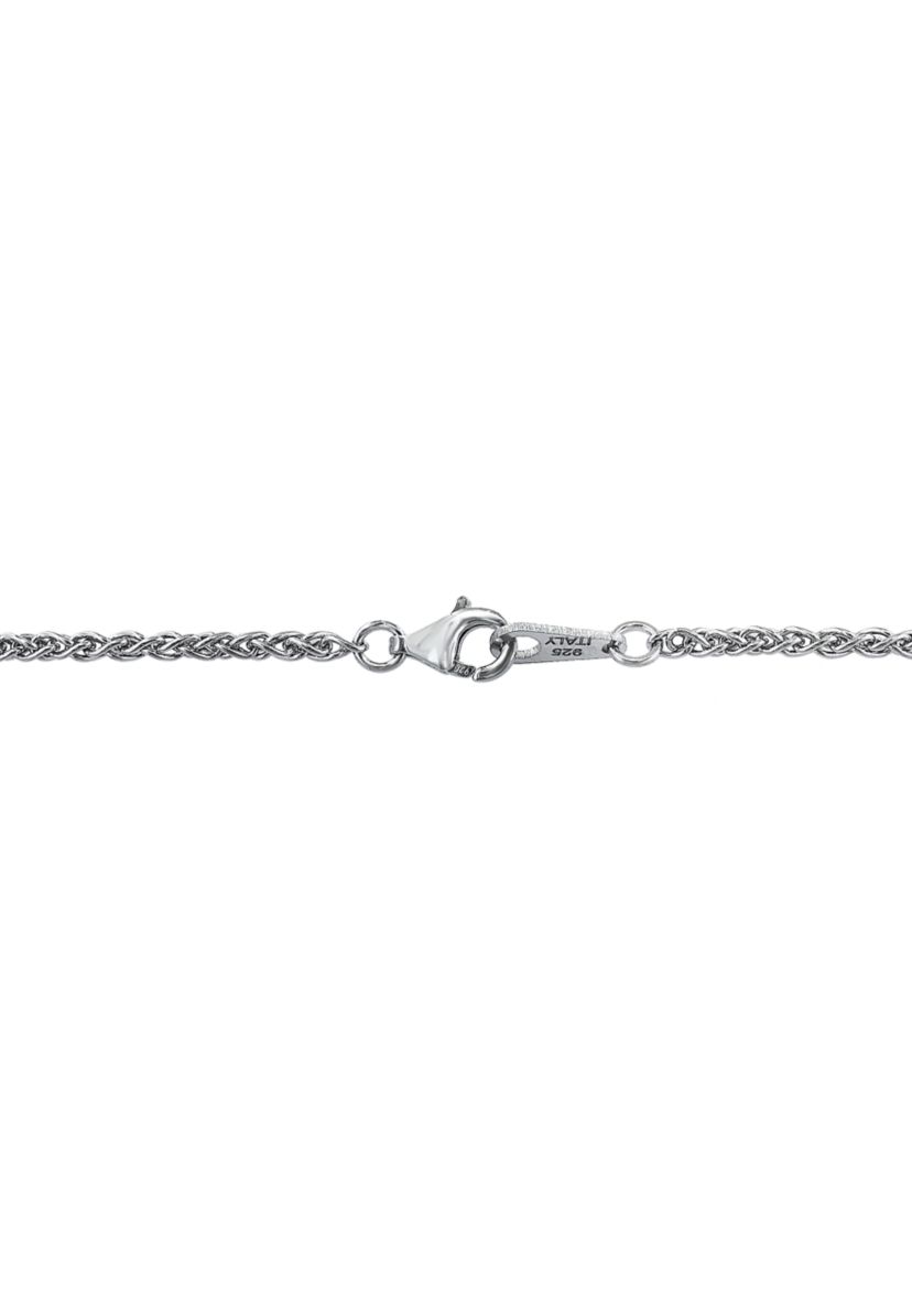 Amethyst Cross Pendant Necklace in Sterling Silver